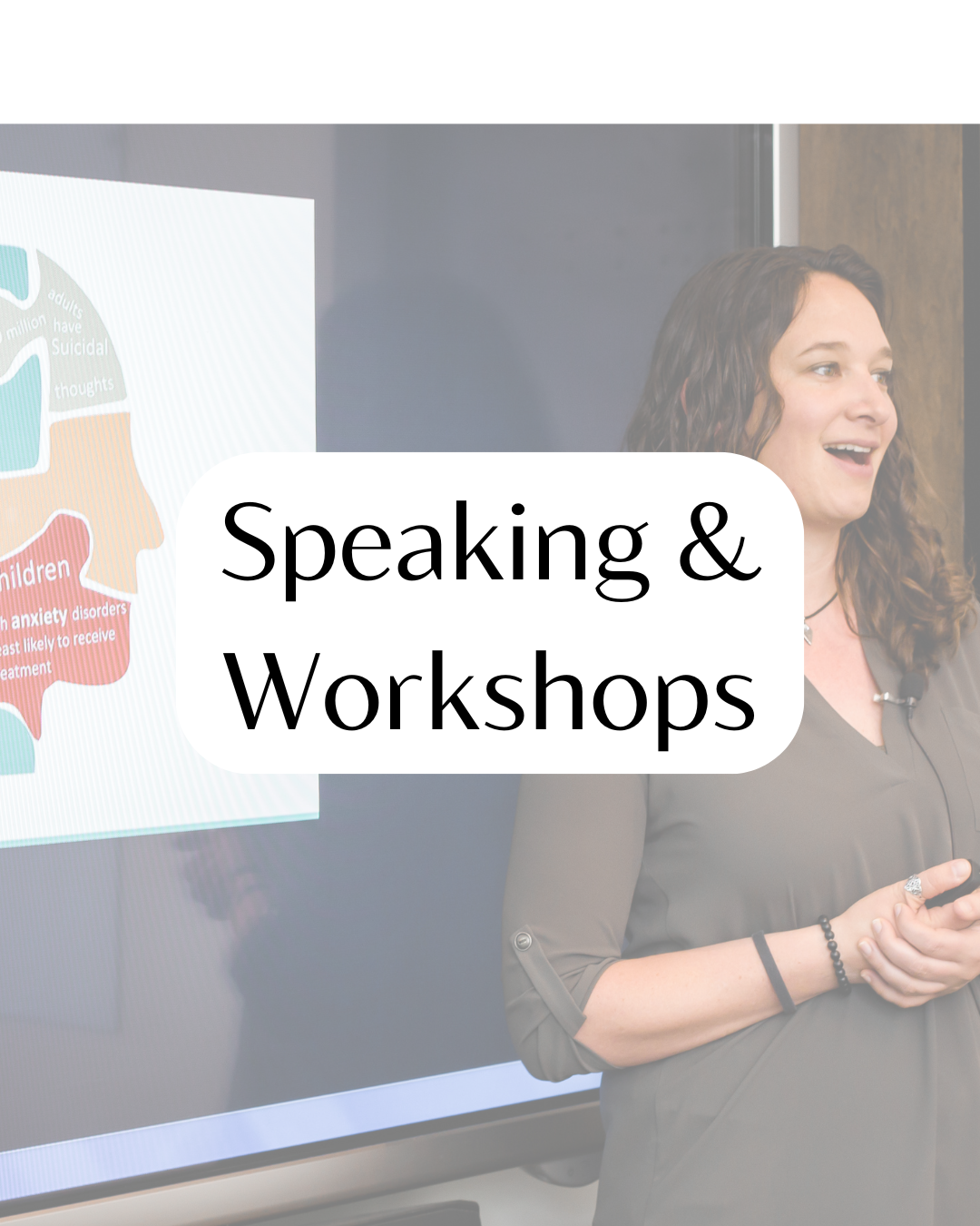 a therapist leading a workshop on mental health