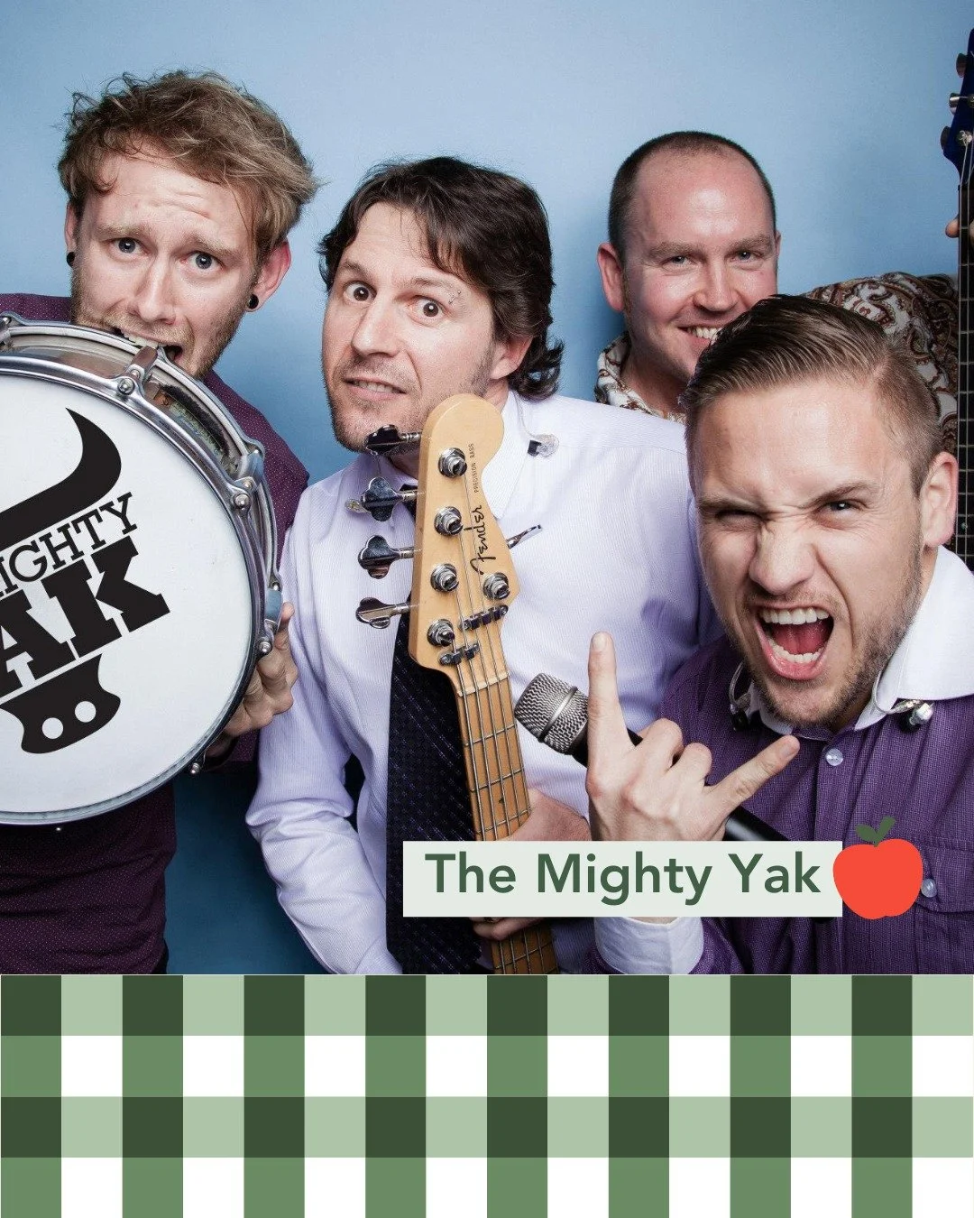 🎉 THE MIGHTY YAK

🎶 Seasoned. Polished. Crowd-ready.

From smooth afternoon sets to full dance-floor energy, @themightyyakband know exactly how to build a festival vibe.

They read the room. They lift the crowd. They finish strong.

And that&rsquo;