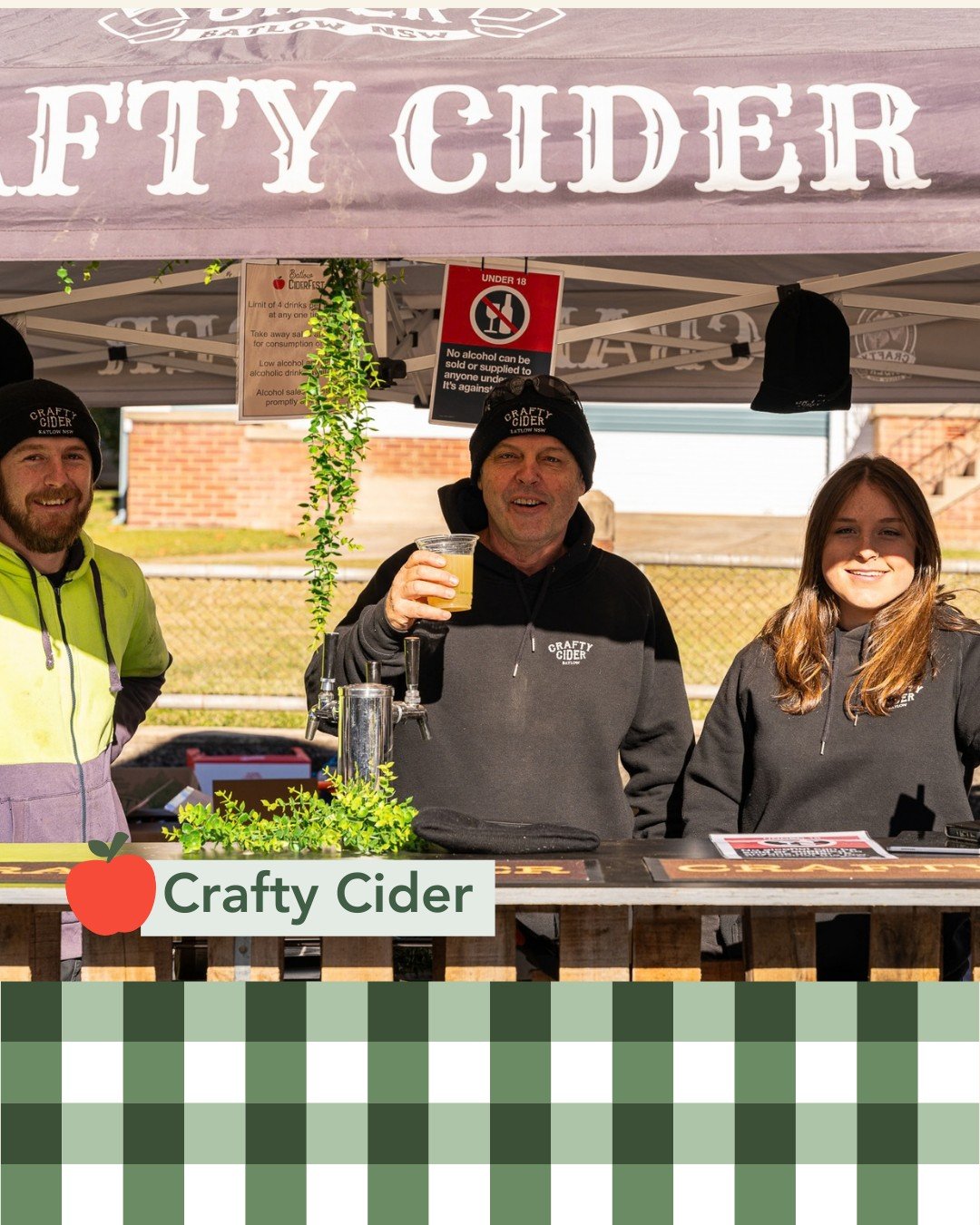 🍎 @craftyciderbatlow 

Bright. Friendly. Unpretentious.

Crafty Cider&rsquo;s approachable selection is perfect for the festival crowd &mdash; easy drinking with crowd favourites you&rsquo;ll keep reaching for.

🎟 Lock in your tickets and plan your