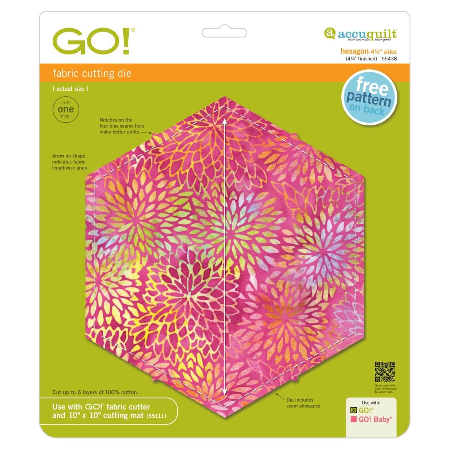 GO! Hexagon-4 1:2″ Sides (4 1:4″ Finished)-the quilter's shack.jpeg