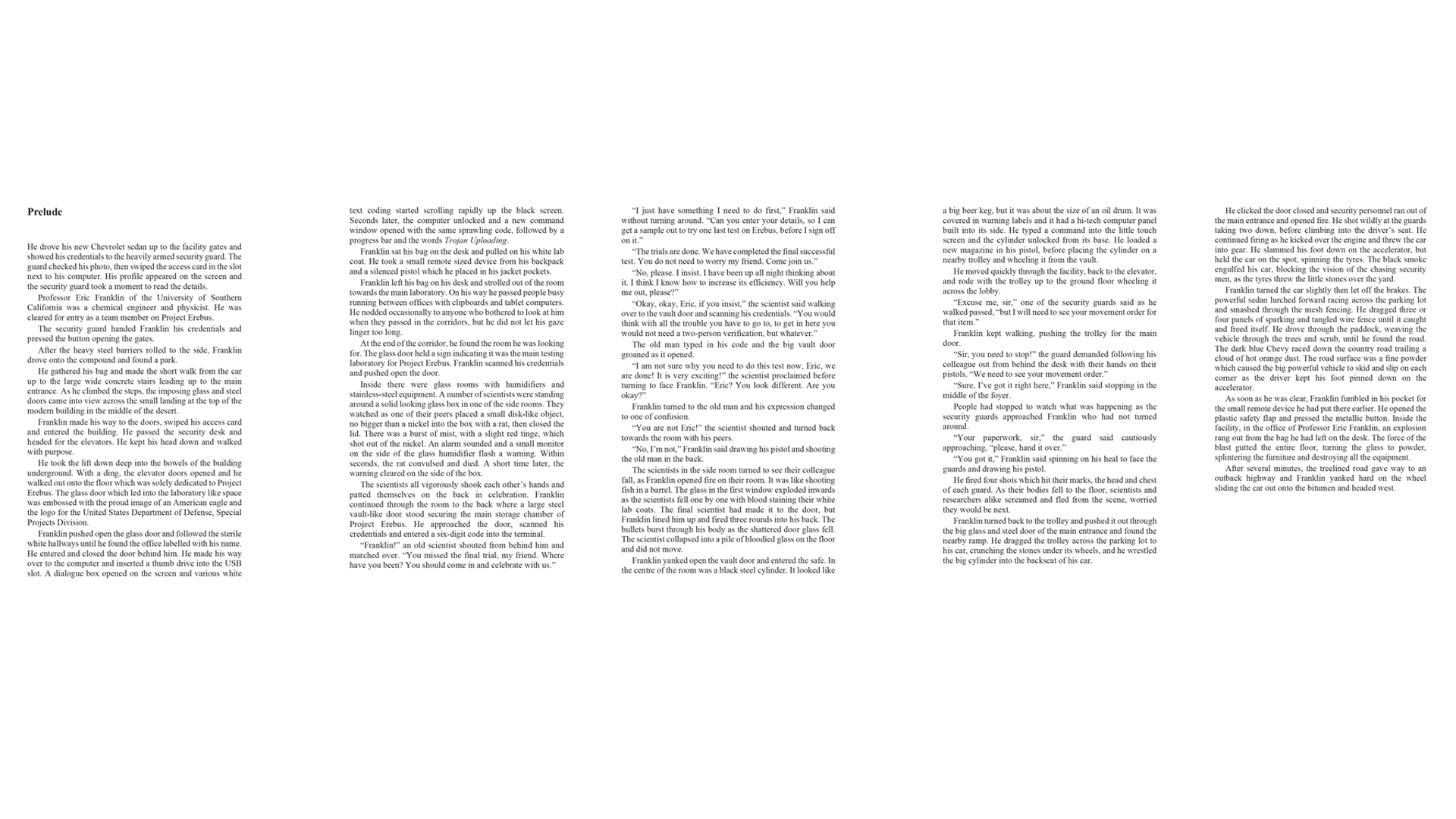 Xavier Wallace Shaw Intervention Prelude