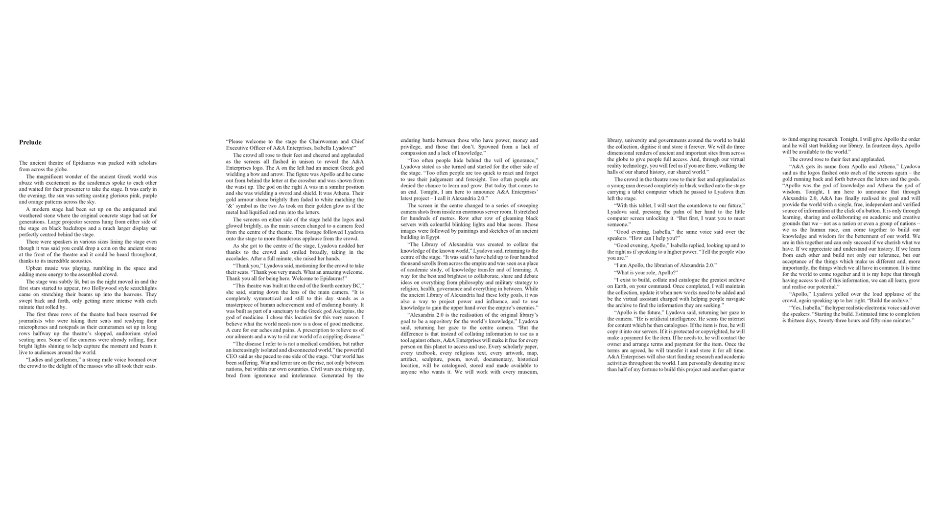 Xavier Wallace Shaw Reclamation Prelude