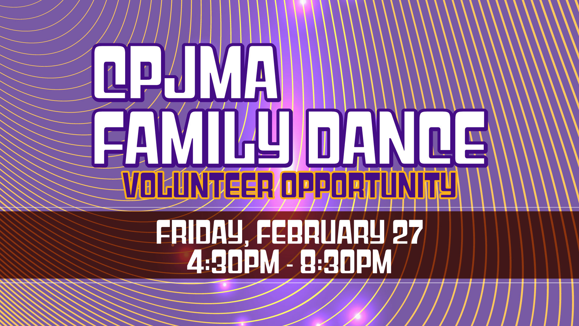 CPJMA Family Dance Volunteer Opportunity