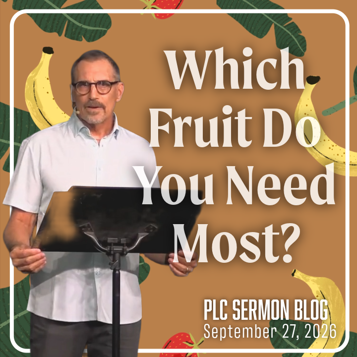 Introduction to The Fruit of The Spirit (Sermon Blog)