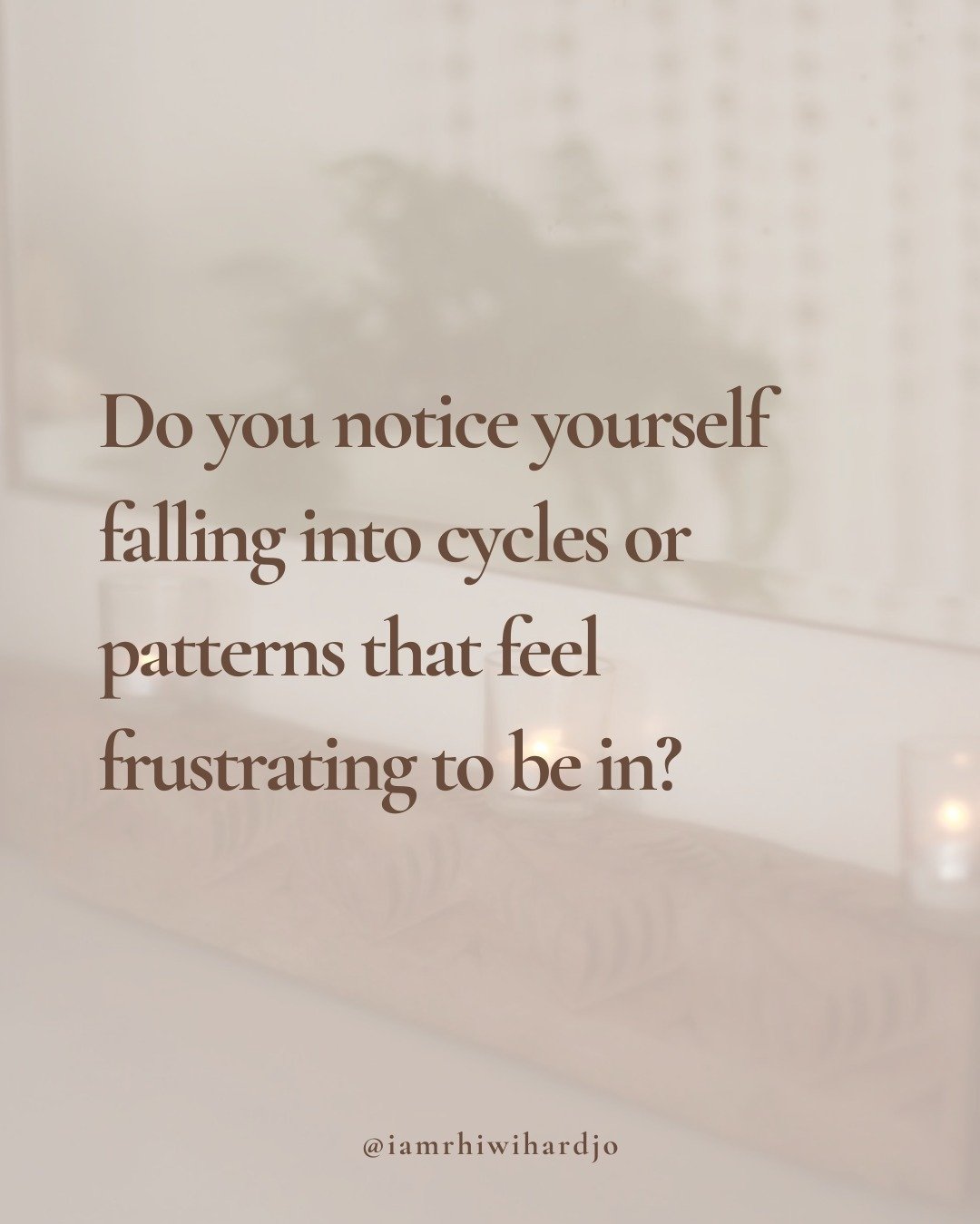 SAVE THIS POST FOR LATER📌

Anyone here noticing yourself falling into cycles or patterns that feel frustrating to be in? 🙋🏻&zwj;♀️

Ahh the pesky cycle and pattern...

You may be familiar with the feeling or sentiment of &quot;WHY DOES THIS KEEP H