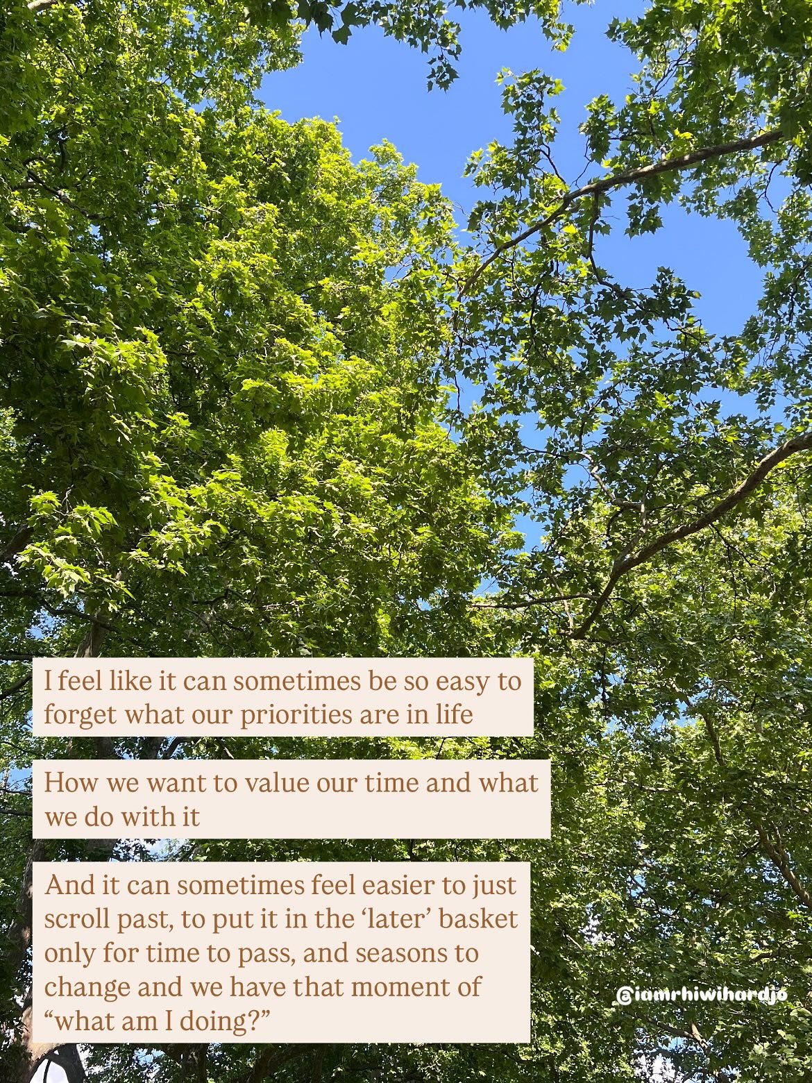 It&rsquo;s easy to get caught up in the busyness of life

And sometimes when it feels like there&rsquo;s the inner contrast and tension of being in a place (physically, mentally, emotionally or spiritually) that doesn&rsquo;t quite feel in alignment 