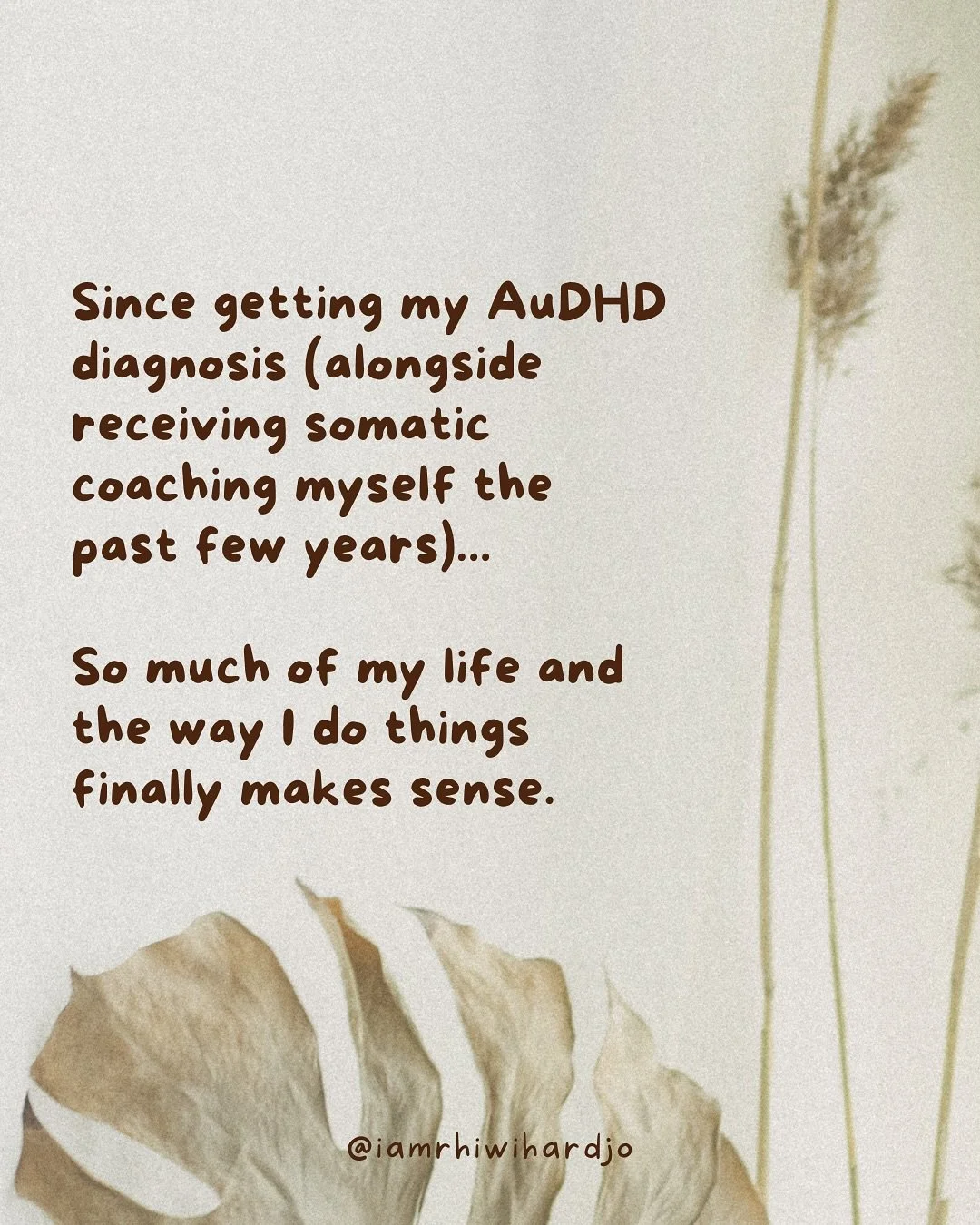 Maybe it’s not about “fixing” yourself, but about finally trusting the way you work βπΌπ΄
How different would life feel if your way of being finally made a bit more sense to you?
I have Somatic Exploration Journey sessions availab