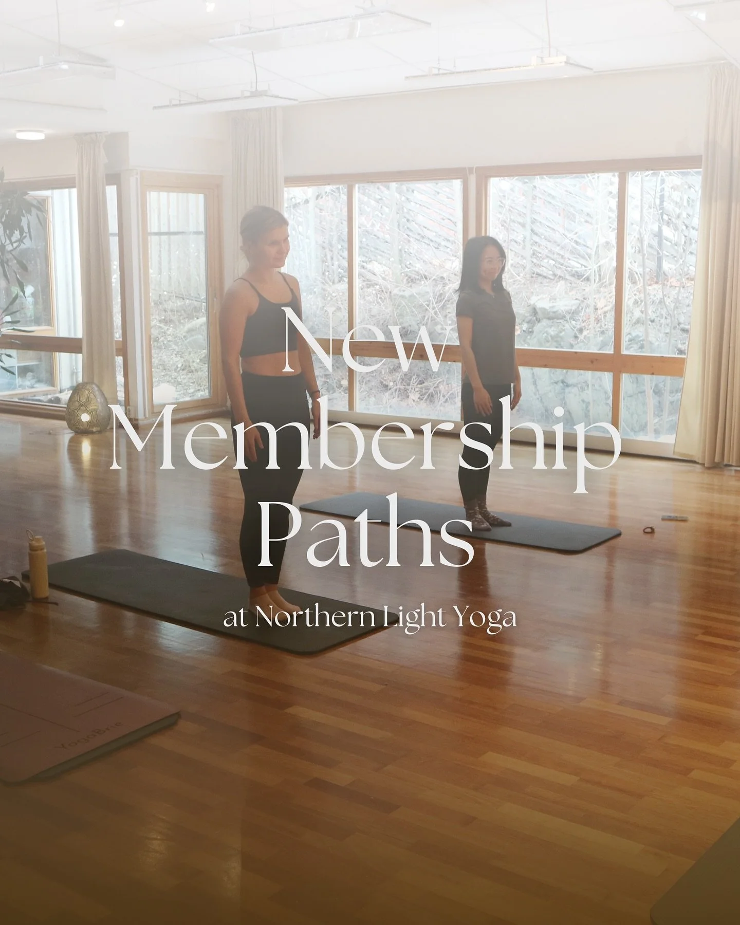 🪷 Choose Your Path of Practice
We have some beautiful changes unfolding at Northern Light Yoga ~ both in Oslo and Ski studios.
~ Our memberships have evolved to reflect the many paths of practice that grow within our community.
We are happy to sha
