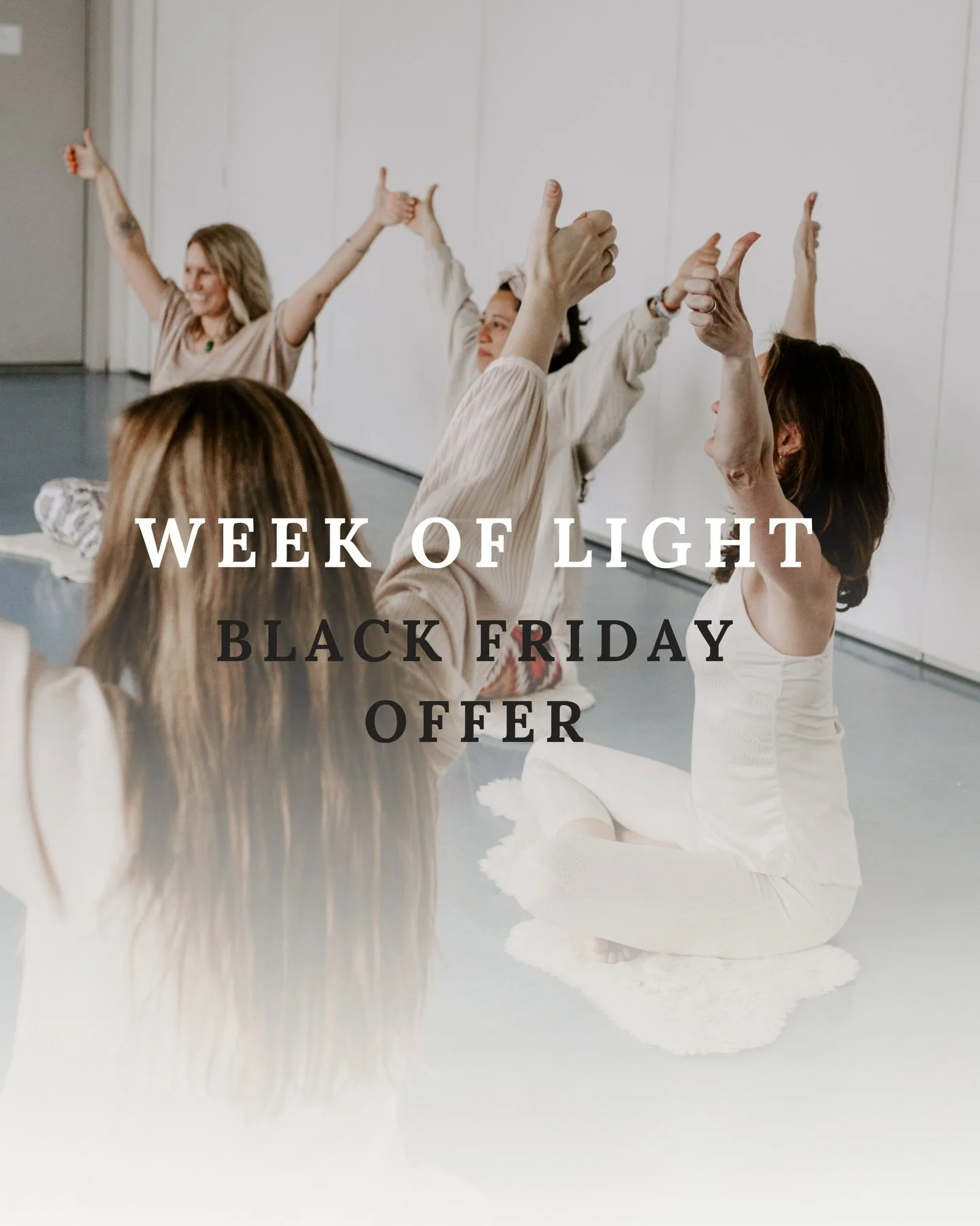 The Week of Light is here, bringing our special Black Friday offer to support your practice in a meaningful way. 🧘🏻🖤 

For a limited time, this week only ~> the first 10 people who sign up for a 6- or 12-month membership will receive 2 extra mo