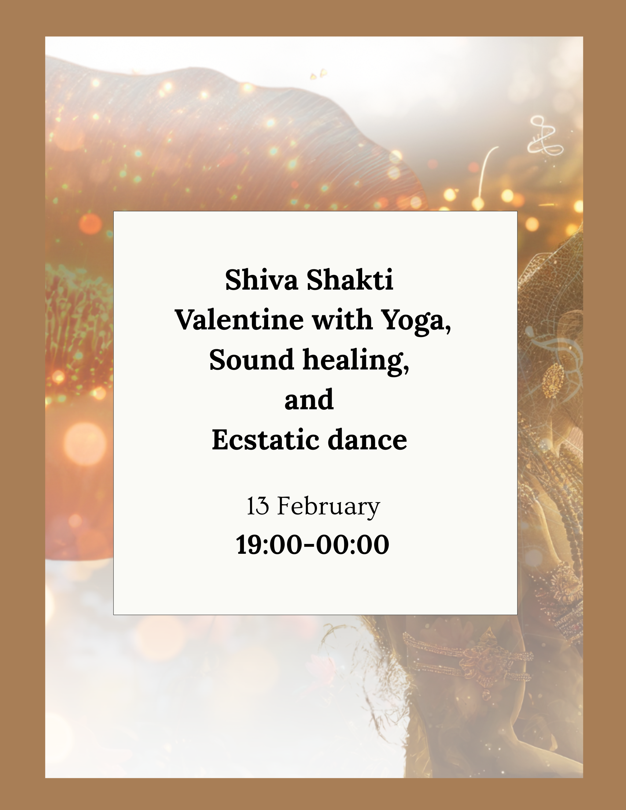 Shiva Shakti Valentine with Yoga, Sound healing, and Ecstatic dance