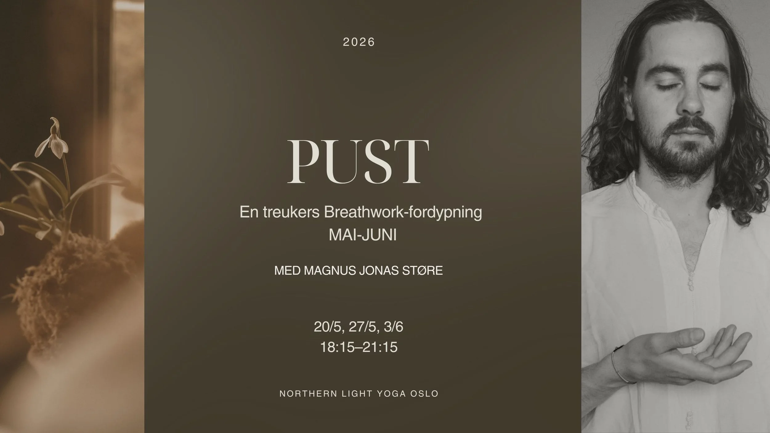 PUST – En treukers Breathwork-fordypning | Mai-Juni 2026