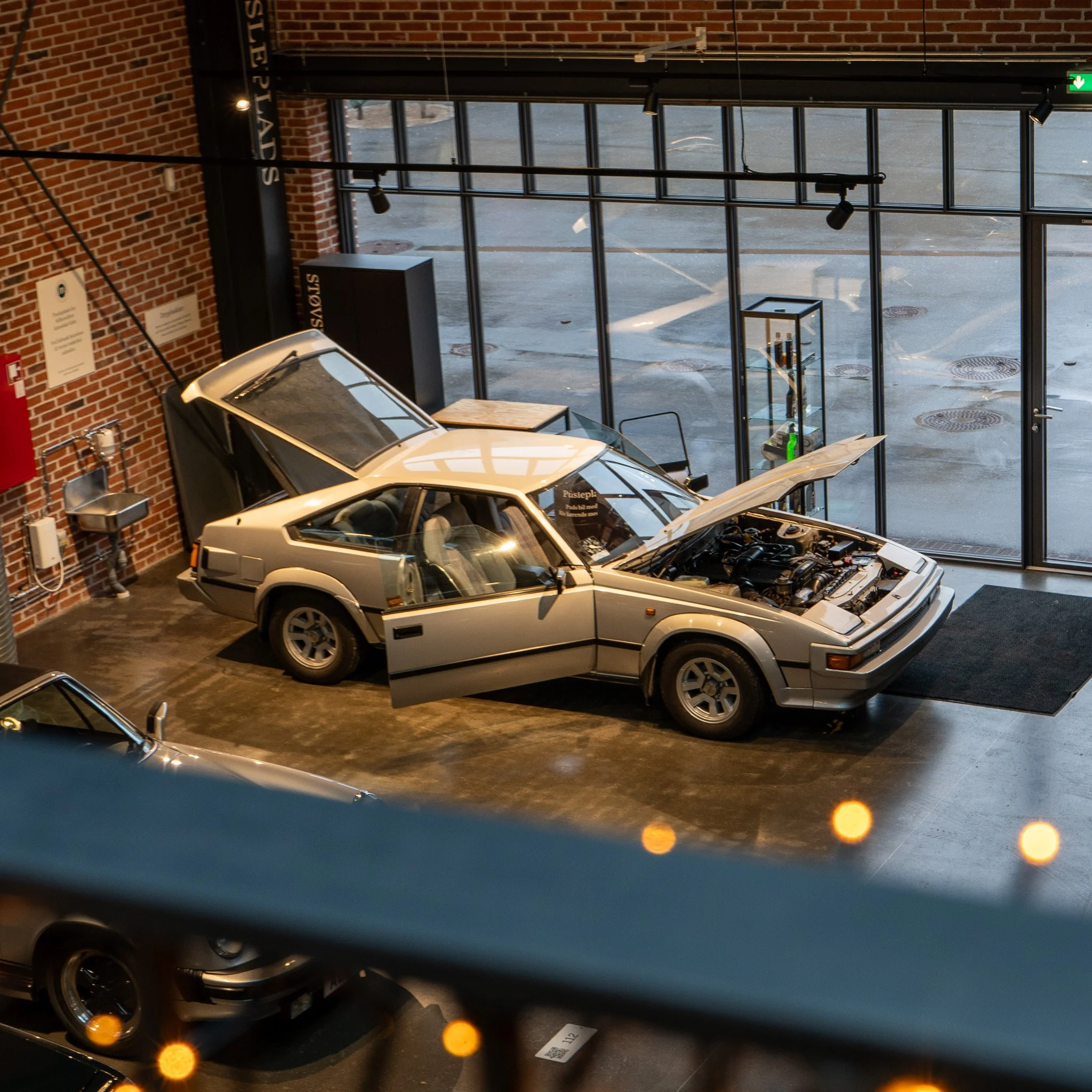 Toyota Supra at the changing station