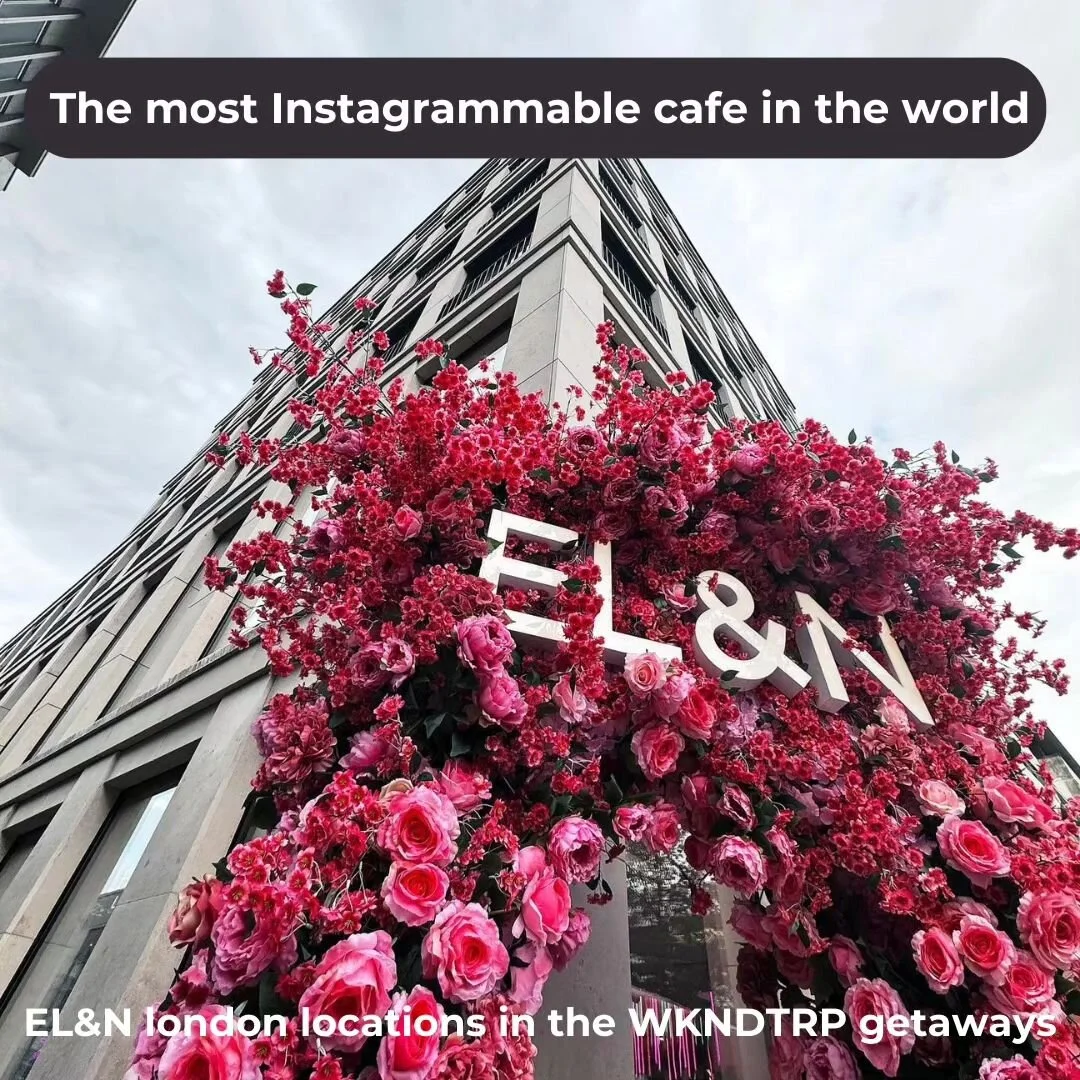 Lost in a world of pink petals and sweet treats @elan_cafe , London.&nbsp;&nbsp;Known as the most Instagrammable cafe globally, it's a must-stop on our WKNDTRP getaways. Check out EL&amp;N's outlets across our destinations for a taste of pure eleganc
