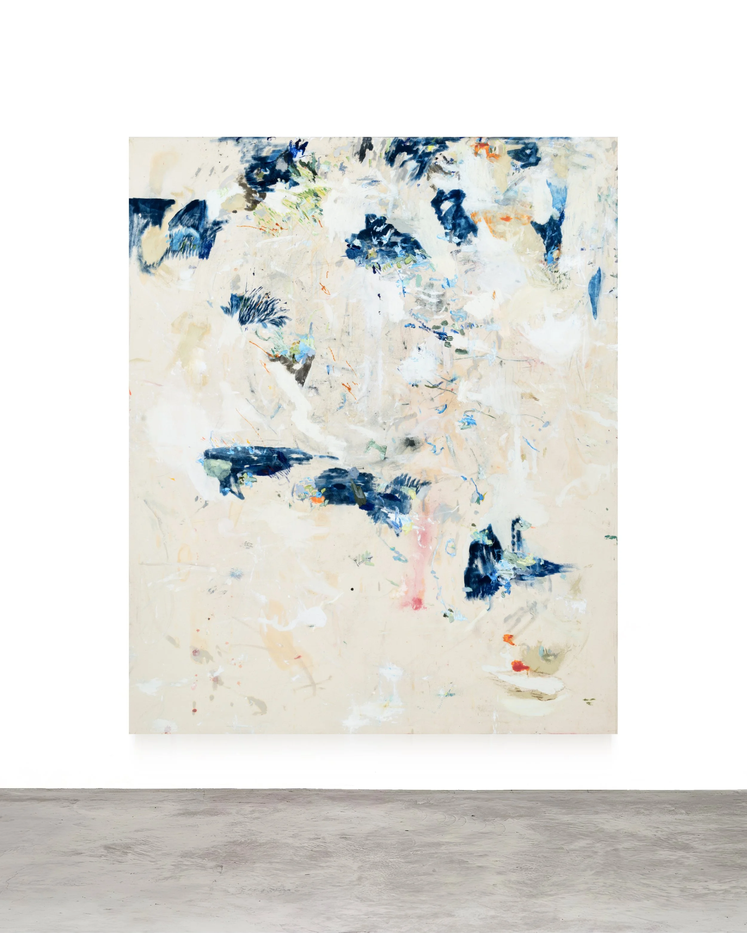 This Tarpaulin, This Veil —

Oil, acrylic, leather dye, pencils and pastels on canvas. 170 x 140 cm / 67 x 55 in

(2025)