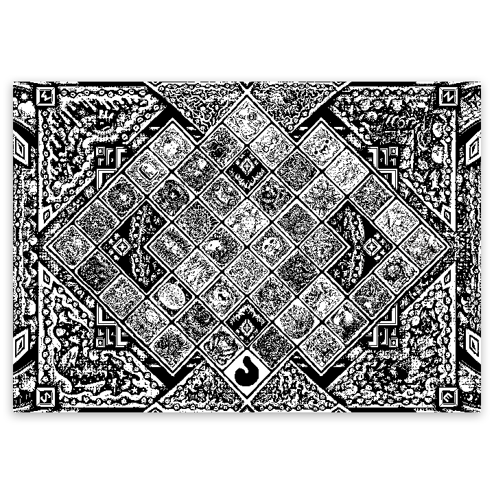 Mythical Tapestry Poster (BW)