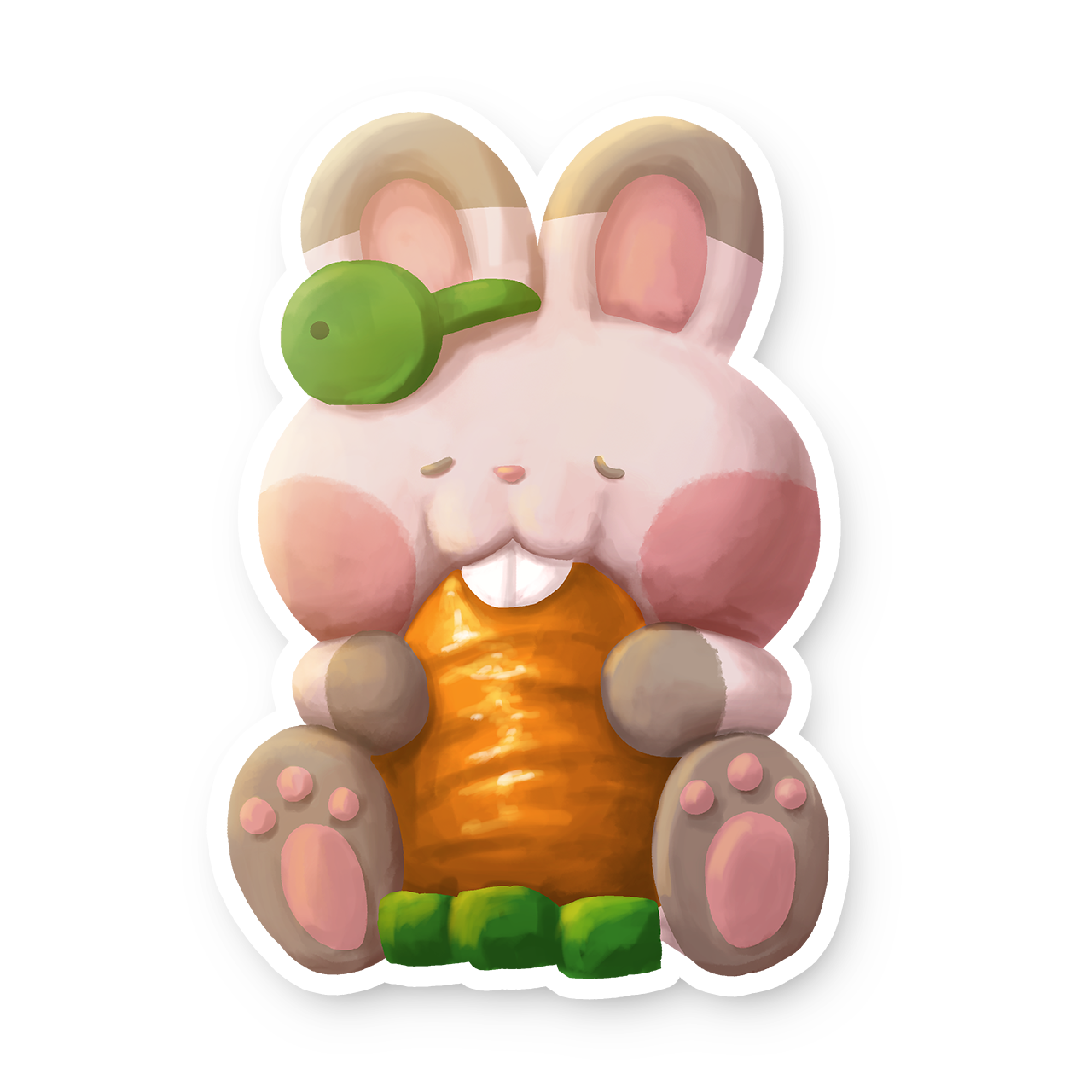 Painted Bun Sticker