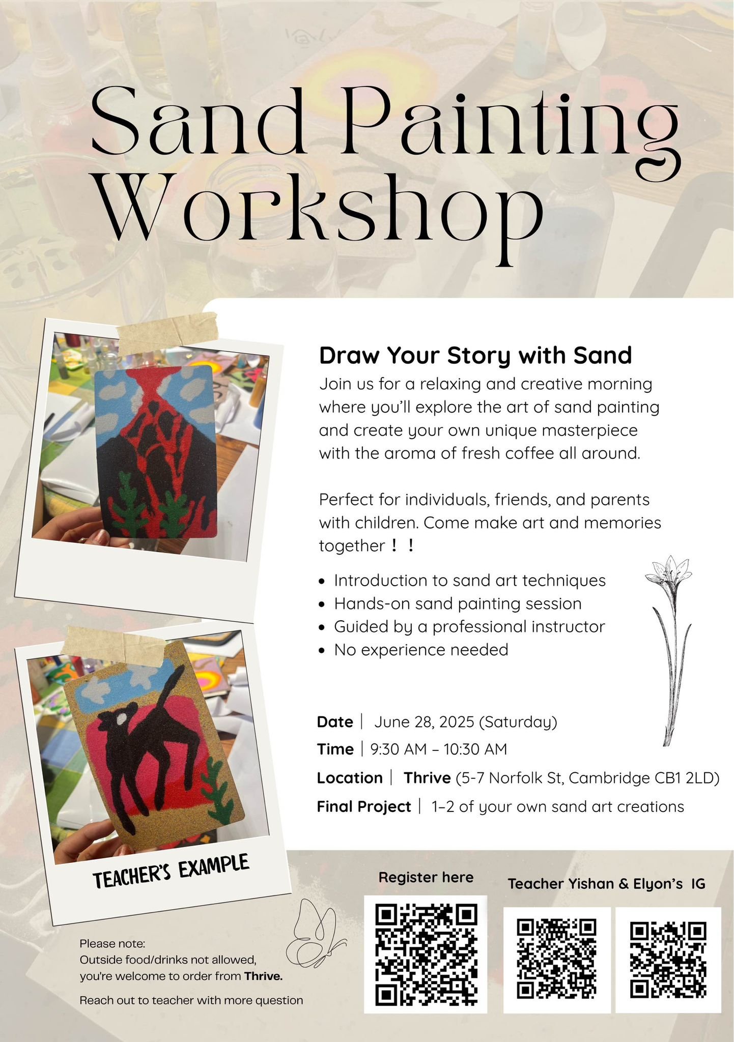 Sand painting workshop