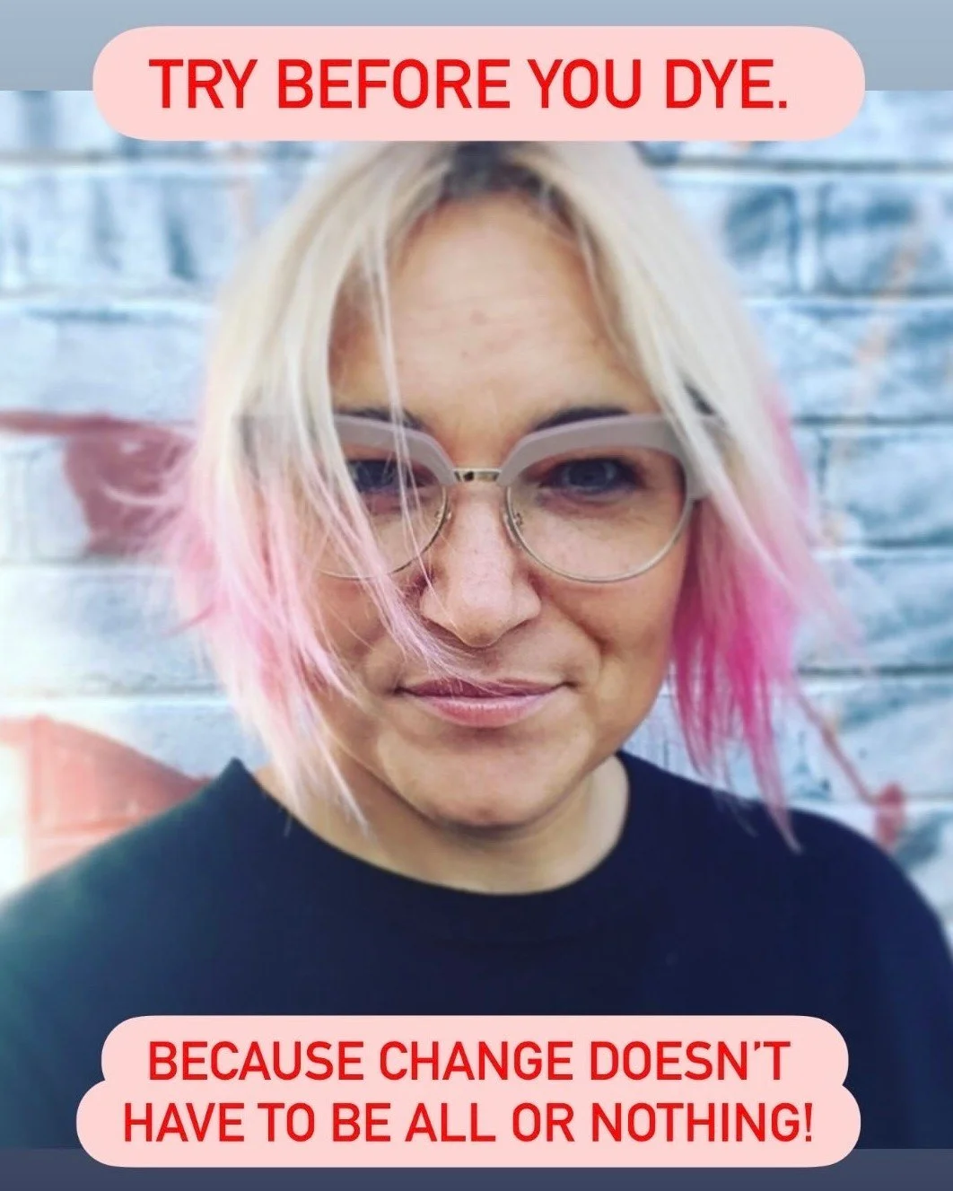 Pink hair! Don't care!!
Try before you dye. 
A few years ago, I wanted a change. Not a drastic one, just something. I felt that familiar restlessness - you know, the itch for a shift, but I didn’t yet know what needed changing.
So I dy