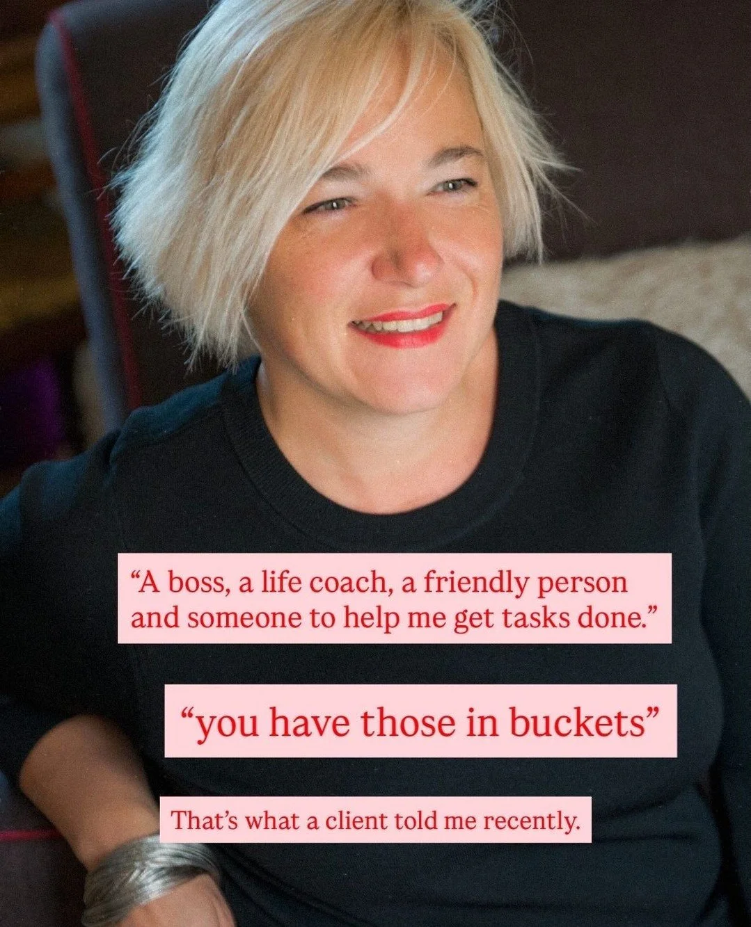 Their comment made me smile but it also sums up how I tend to work.⁠
⁠
This is someone who&rsquo;s come back to work with me again. Not because nothing changed the first time (I hasten to add) but because it did. ⁠
⁠
When clients return, we&rsquo;re 