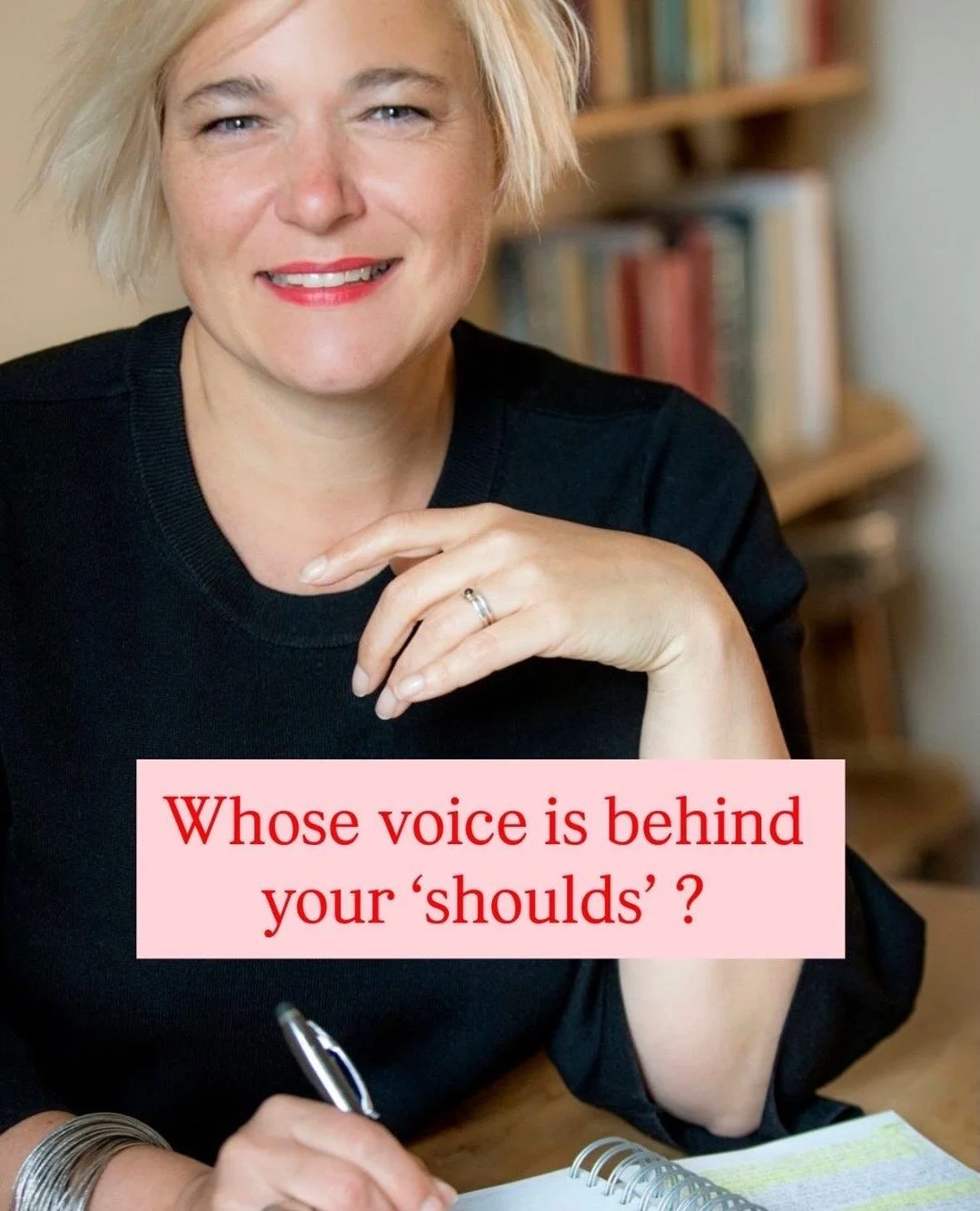 Can you hear yourself in this? ⁠
⁠
I should stay.⁠
I should be happy.⁠
I should be grateful.⁠
I should know what I'm doing by now.⁠
⁠
When we slow down and start pulling those statements apart, the question becomes: Who says? A parent? A partner? A b