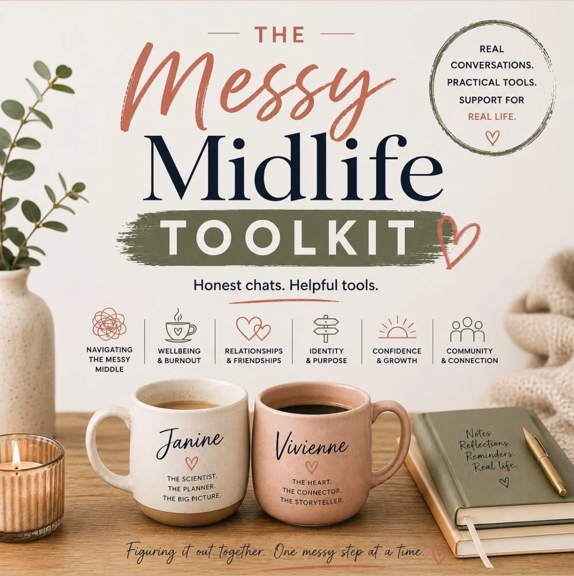 From the No Book Book Club to The Messy Midlife Toolkit: why we started a podcast.
