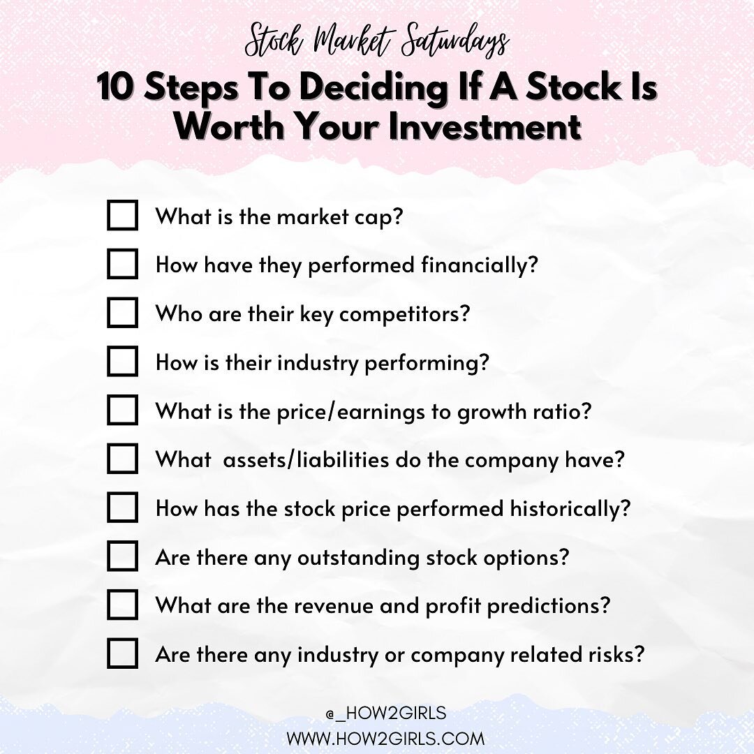 How do I know which stocks I should invest in?!

Before investing you should always do your own due diligence on a stock, after all, once you invest you essentially own a part of that company! 

There are so many things you should research beforehand