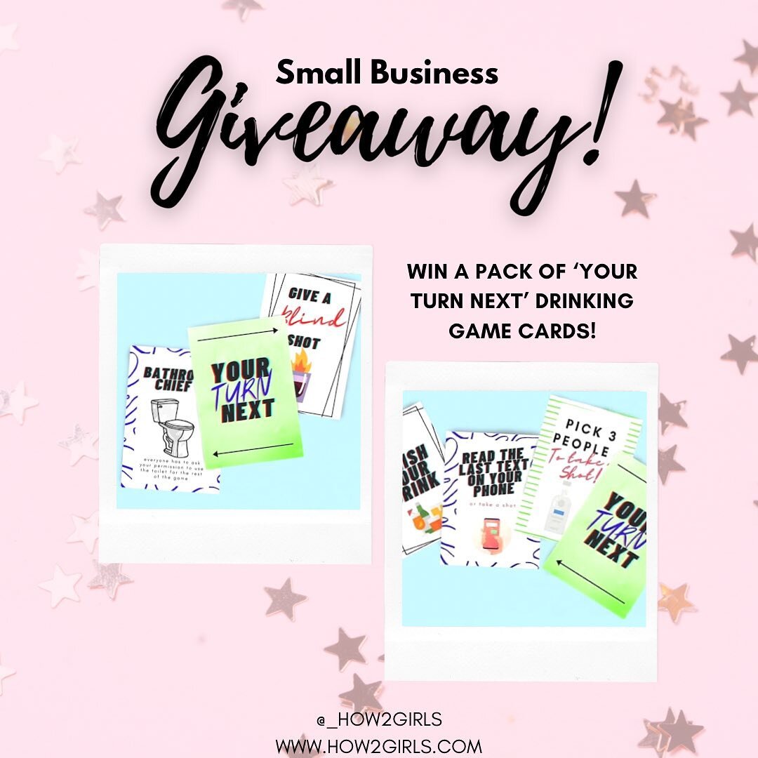 Happy Sunday!! ✨ It&rsquo;s the end of the week and we&rsquo;re bringing you a giveaway in support of and in collaboration with a great small business @yourturnnextgame 🙌🏼

Super fun drinking game to play with groups of as little as 2 to as big as 