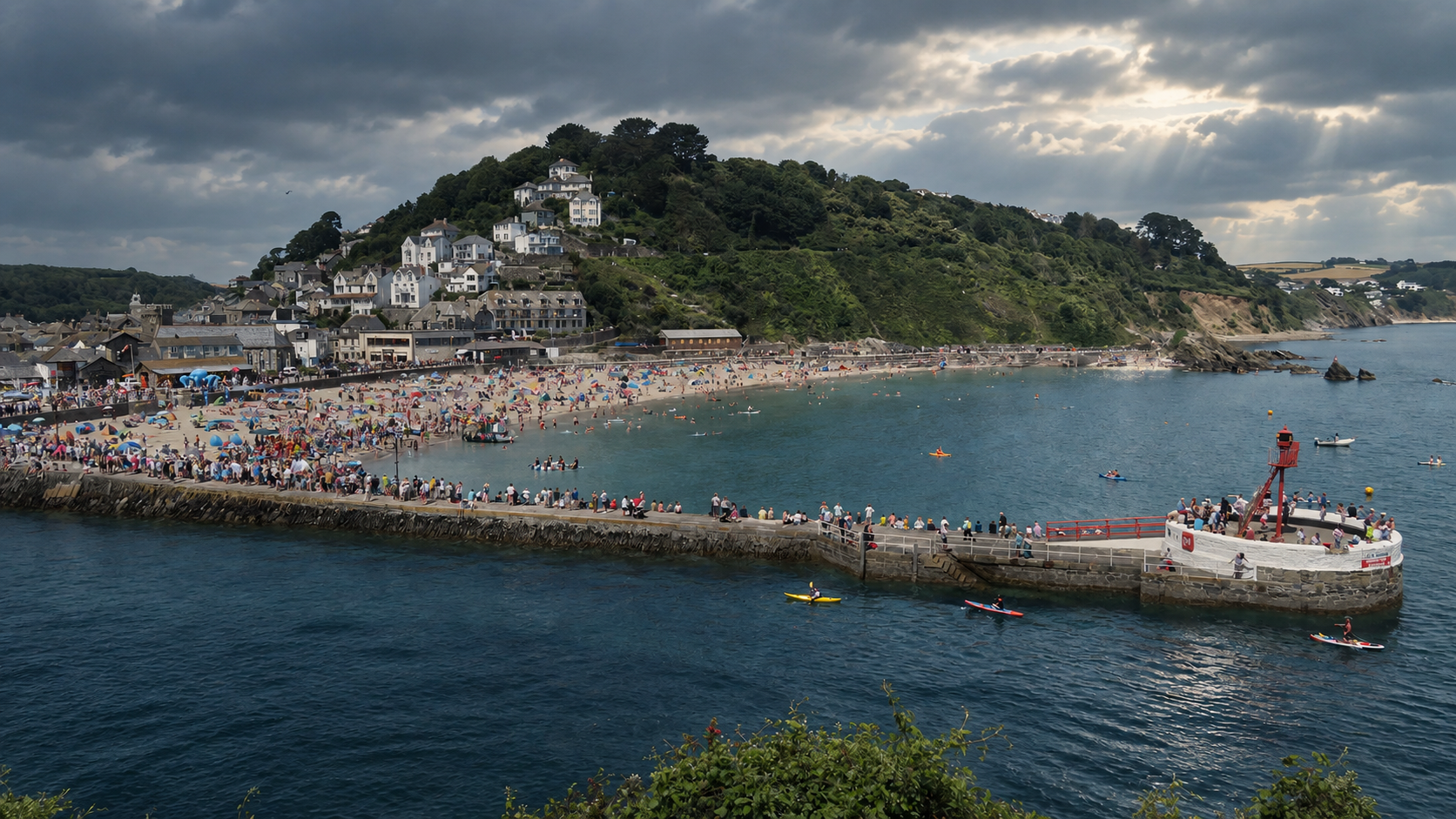 Sea Bay Curved Hillside