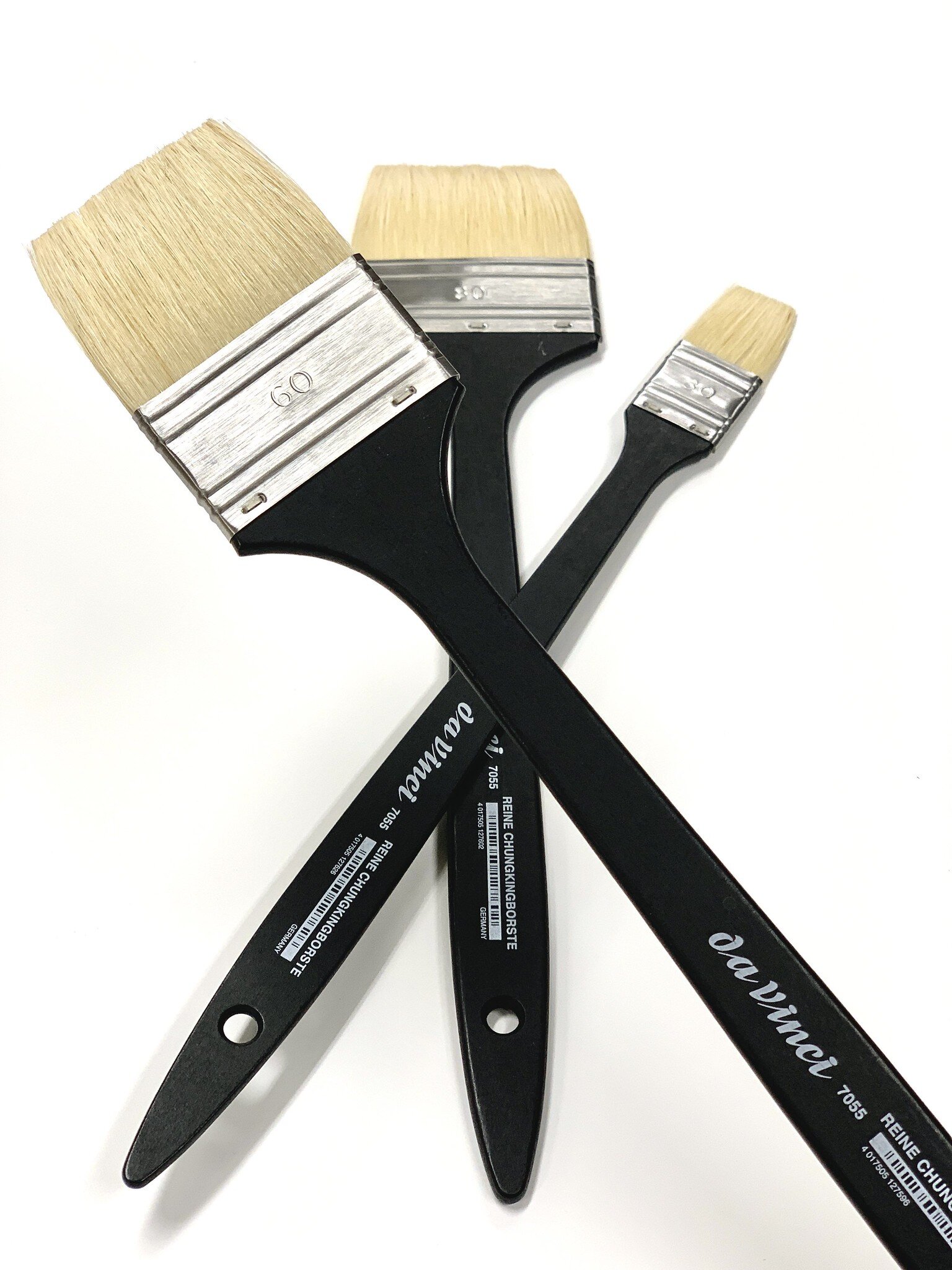 da Vinci Hog Bristle Series 7055 Maestro 2 Artist Paint Brush Size 100 Straight Edge Spalter with Red Handle 