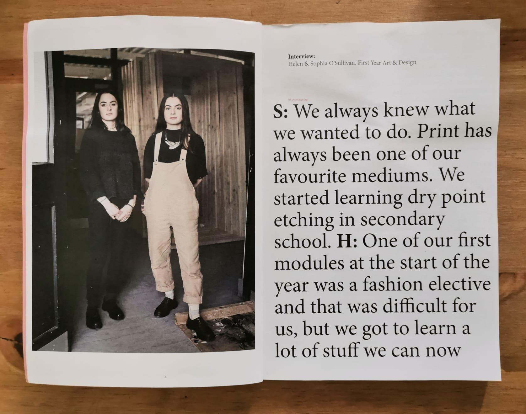 National College of Art & Design Prospectus Interview, 2017/18