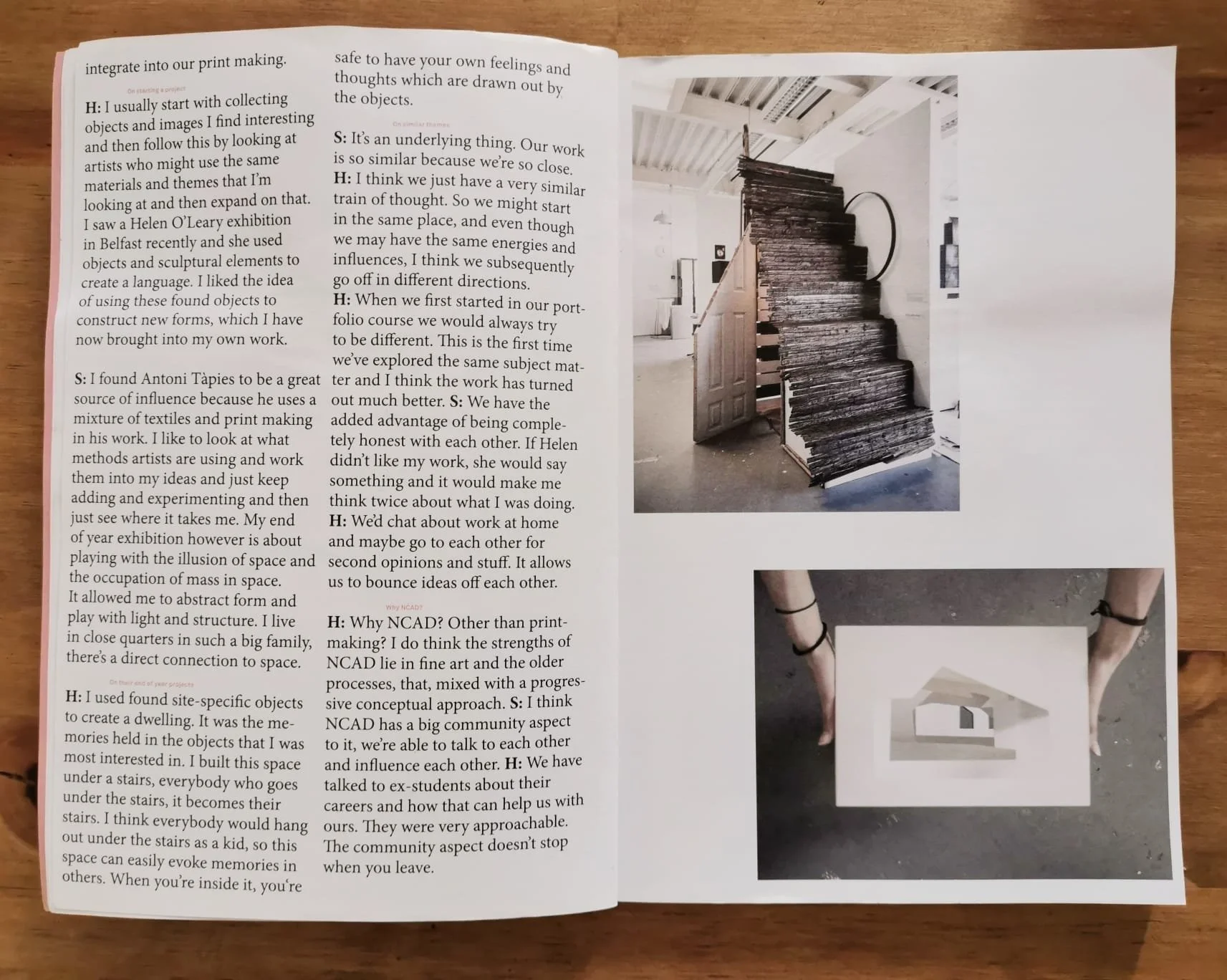 National College of Art & Design Prospectus Interview, 2017/18