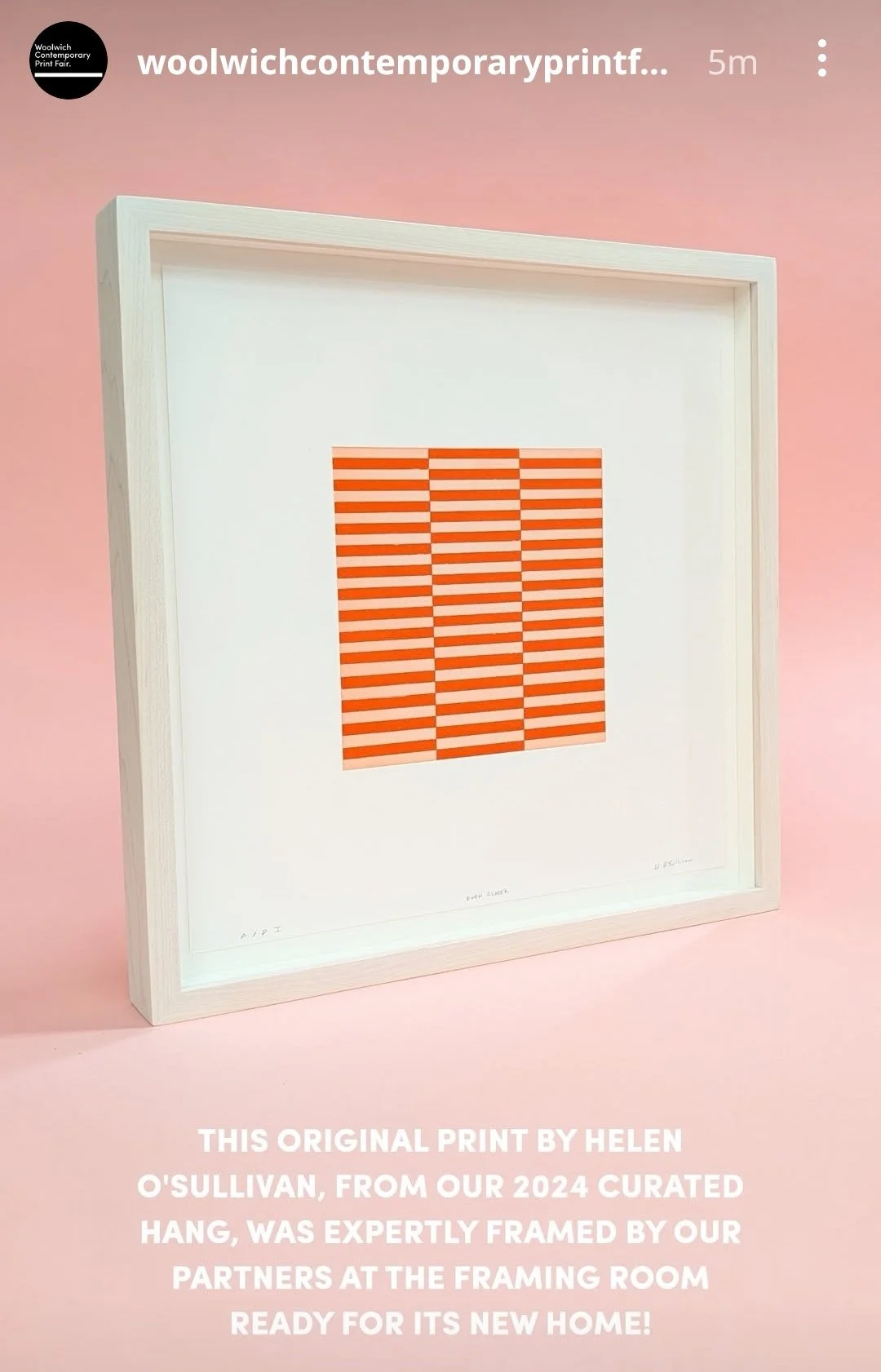 Woolwich Contemporary Print Fair, Instagram Feature, 2025