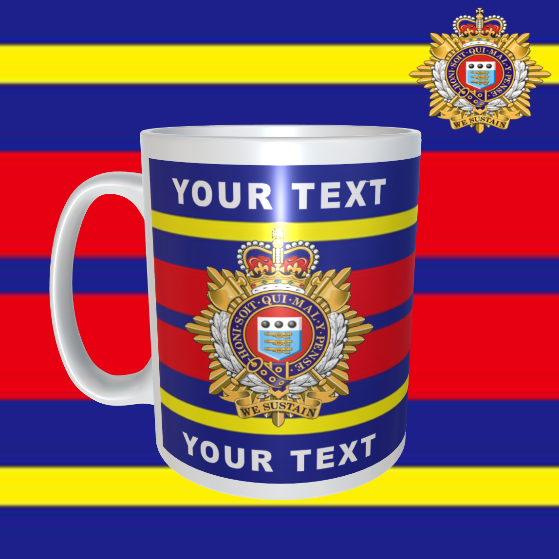 RLC with Custom Logo and Text