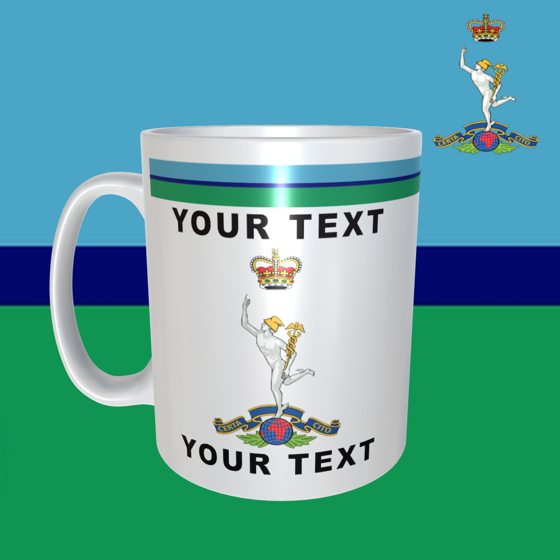 Royal Corps of Signals 11oz and 14oz Mug with TRF