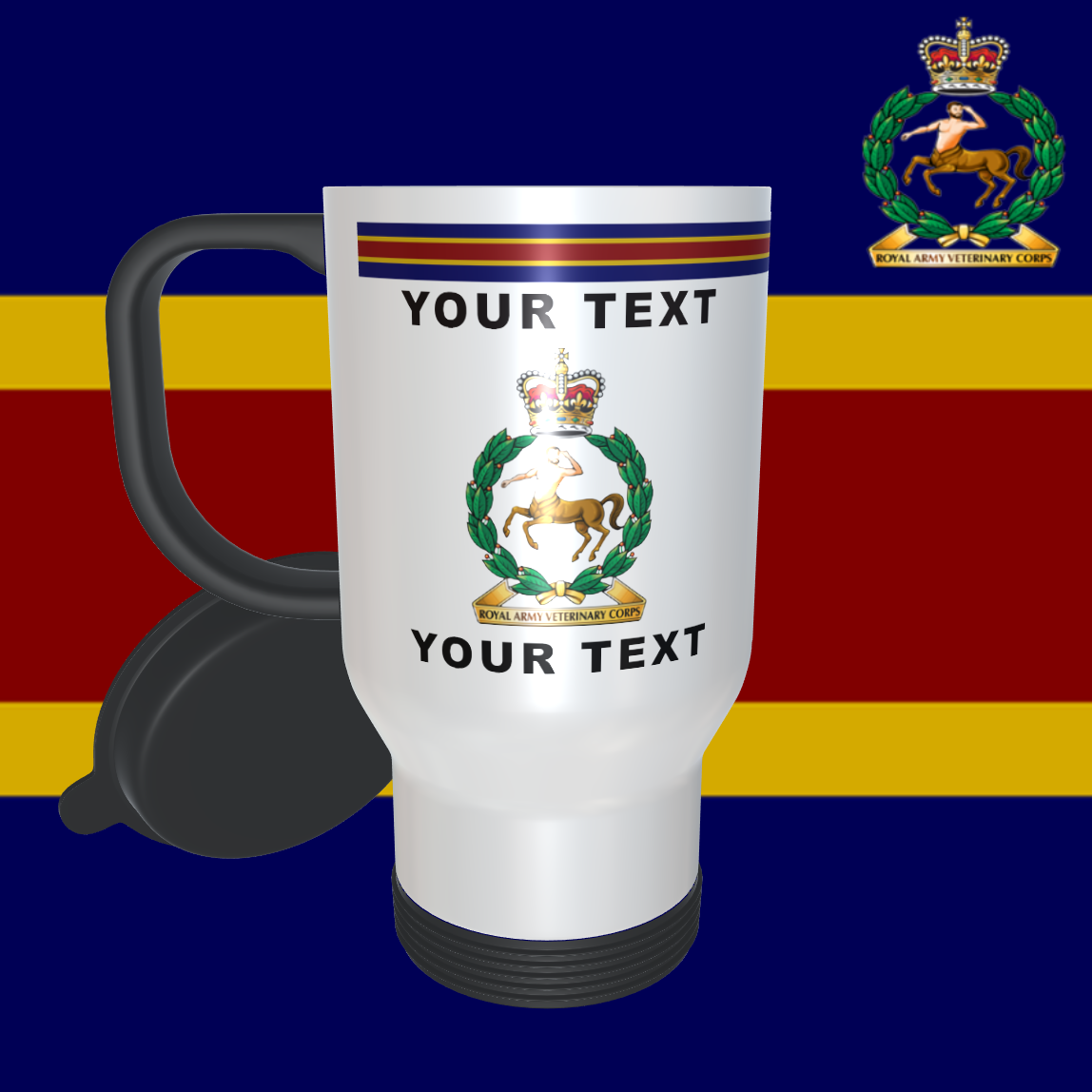 Veterinary Corps 11oz and 14oz Mug with Custom Text and TRF