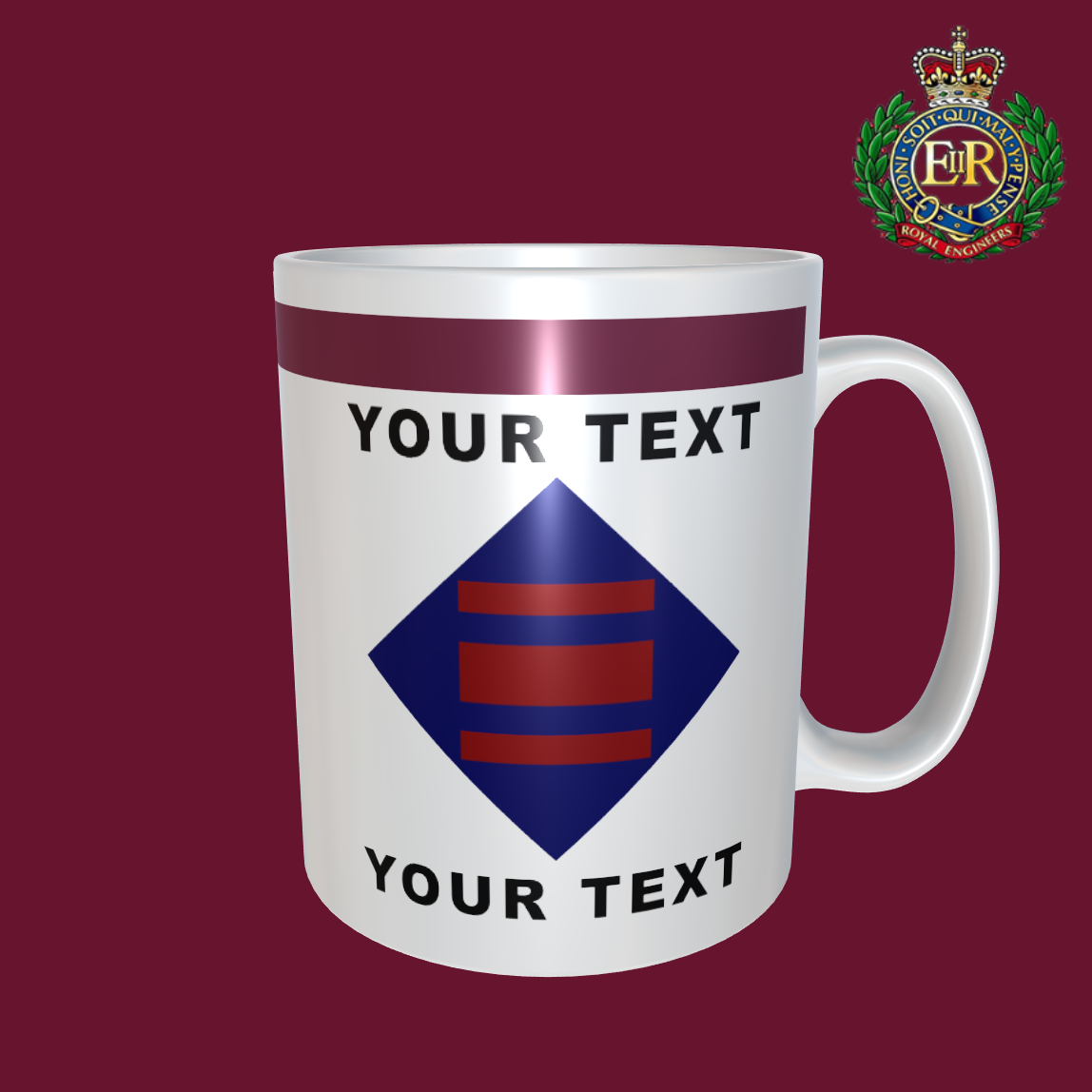 23 Parachute Engineer Regiment 11oz and 10oz Mug with Custom Text and TRF23 Parachute Engineer Regiment 11oz and 14oz Mug with Custom Text and TRF