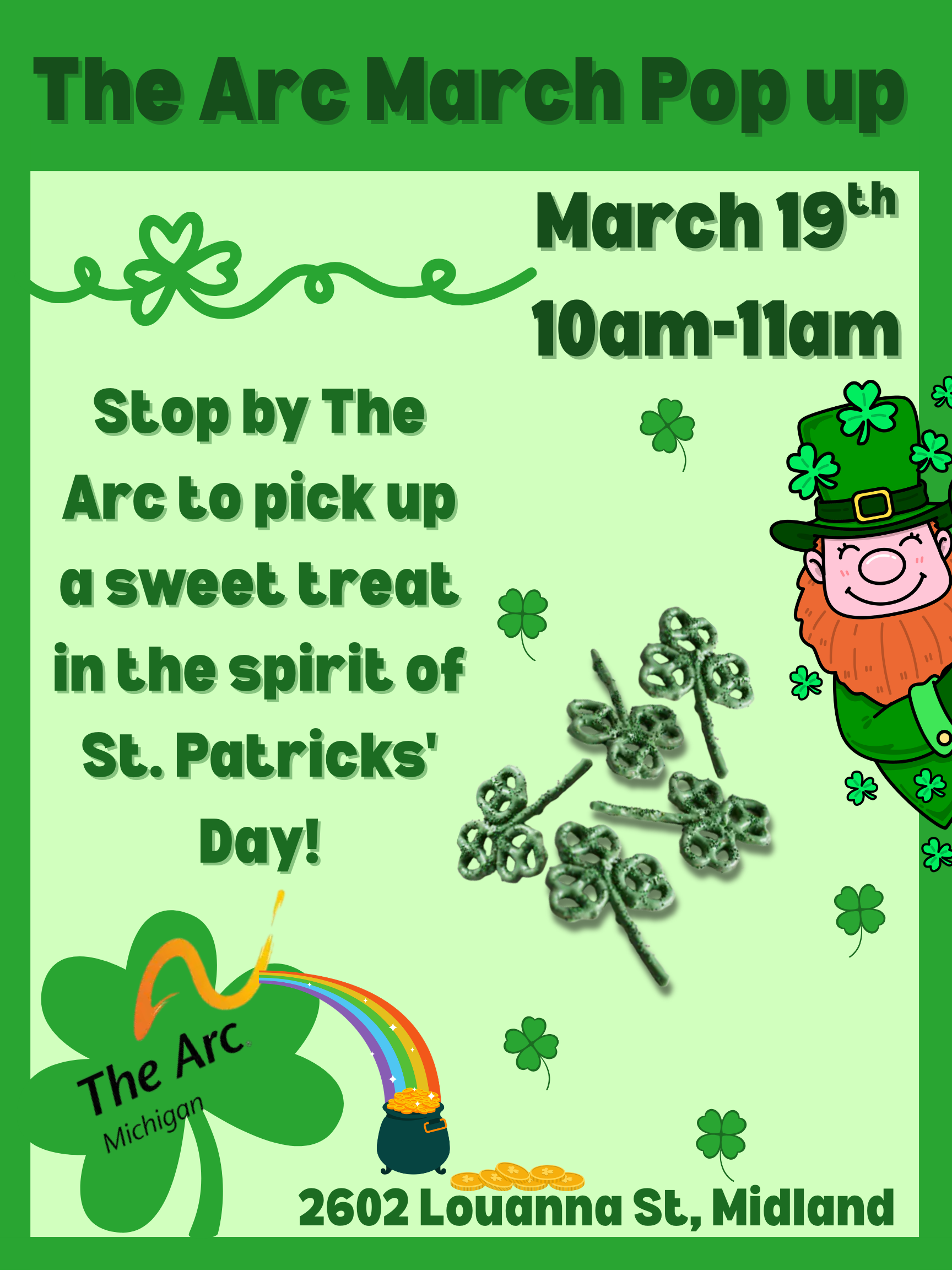 St. Patrick's Day Pop Up