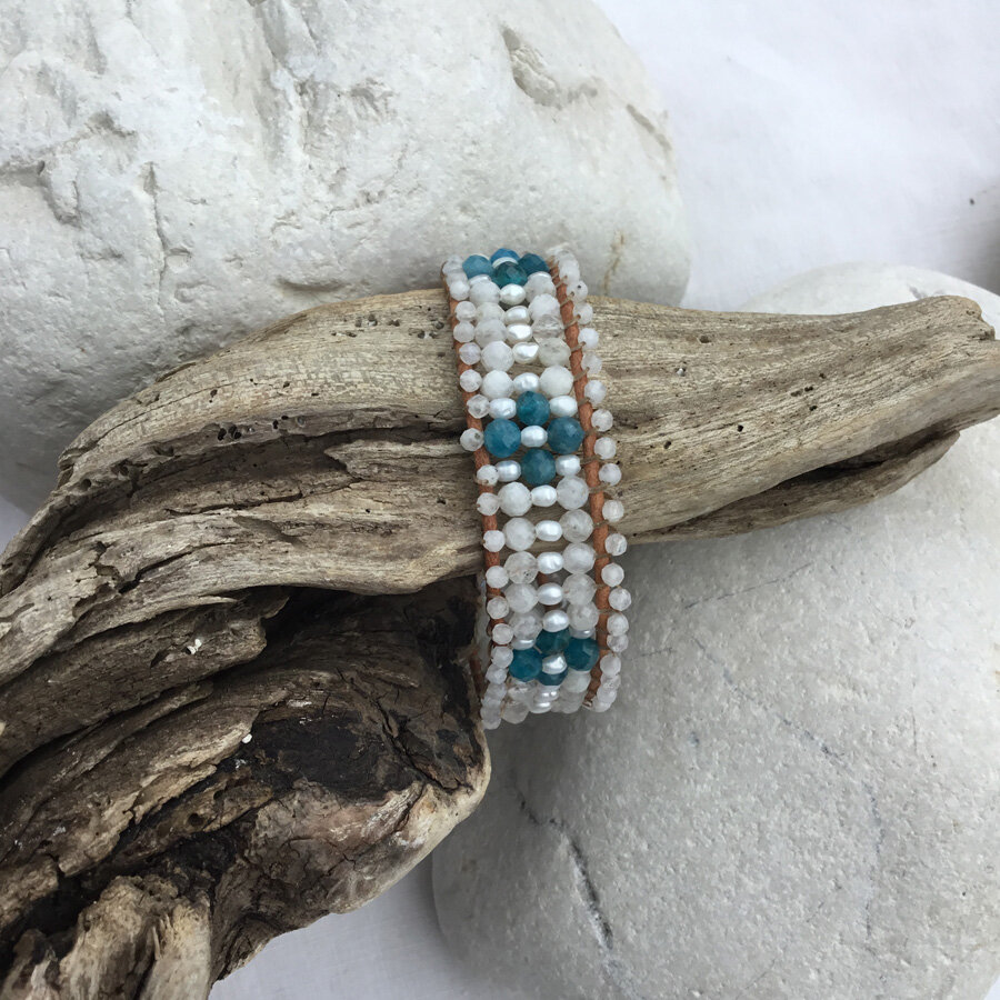 Bracelet Pierre de Lune et Apatite