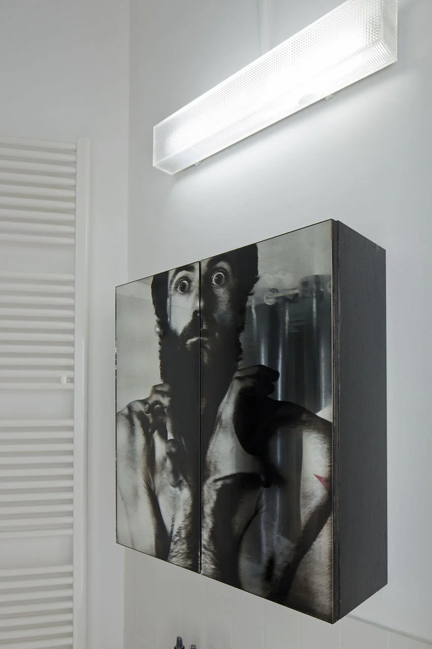 James Fry and Scott King, ‘Train Driver in Eyeliner’, 2013, screen print on to mirrored acrylic, 130cm x 90cm / 51.1 x 31.4 in.