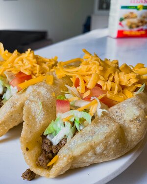 San Antonio-Style Puffy Tacos With Ground Beef Recipe