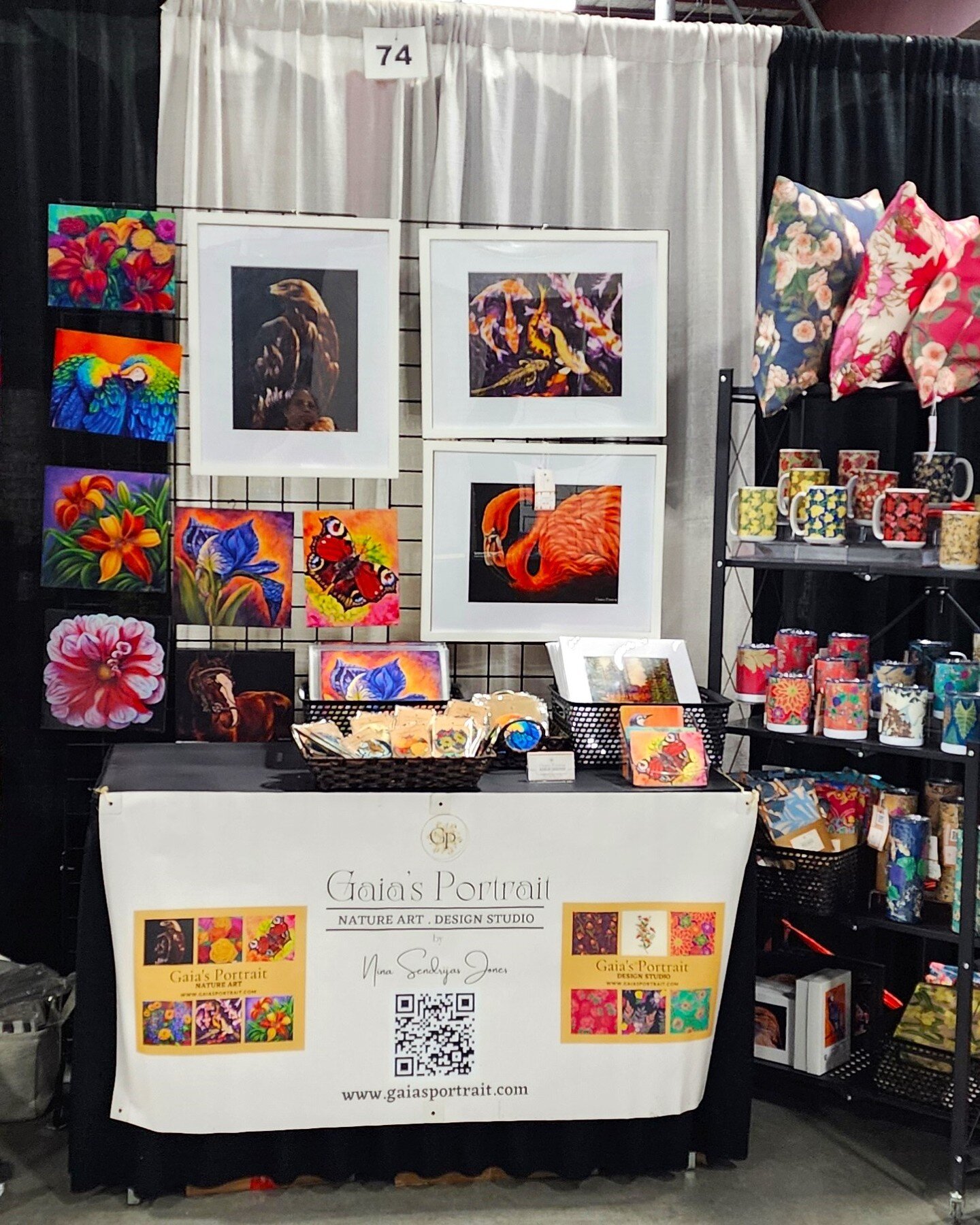 Here we go guys, ready for tomorrow! Find Gaia's Portrait, Booth #74 at the 35th Annual Didsbury Trade Show! find Nature inspired Art Prints, original artworks and designs, custom printed on home and gift items!

Hope to see you tomorrow.❤️

Gaia's P