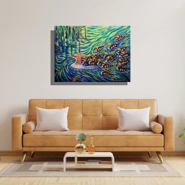 Hello Friends!

These snowy spring days make me wish for a cool swim on a hot summer day! I can't wait for summer!😀

So, I want to share one of my latest works today! I call this one, "Family Swim". 

I hope you like it!❤

"Family Swi