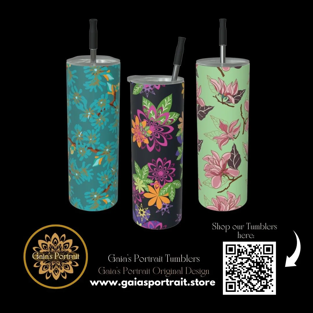 Good Morning Friends!

Did you know that Gaia's Portrait now sell our tumblers with original Gaia's Portrait designs. Check out our tumblers iusing the link below.

Shop our tumblers here: 
https://www.gaiasportrait.store 

Please see more of our por