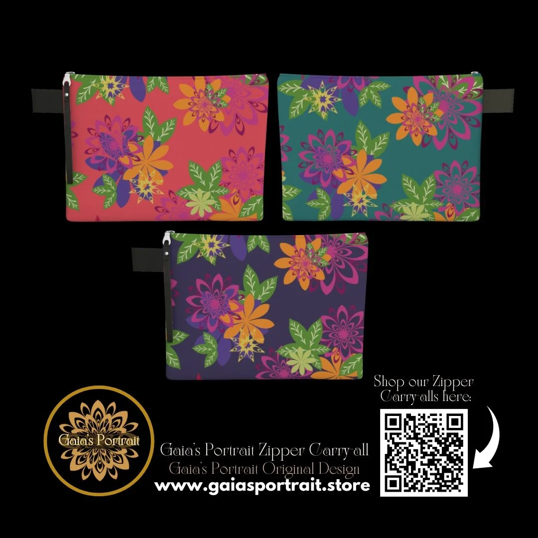 Good Afternoon Friends!

Here are a few more of Gaia's Portrait Zipper Carry-alls

Check them out! 

Shop these zipper carry-alls here: 
https://www.gaiasportrait.store/office/zipper-carry-all

Gaia's Portrait 
Website: https://www.gaiasportrait.com
