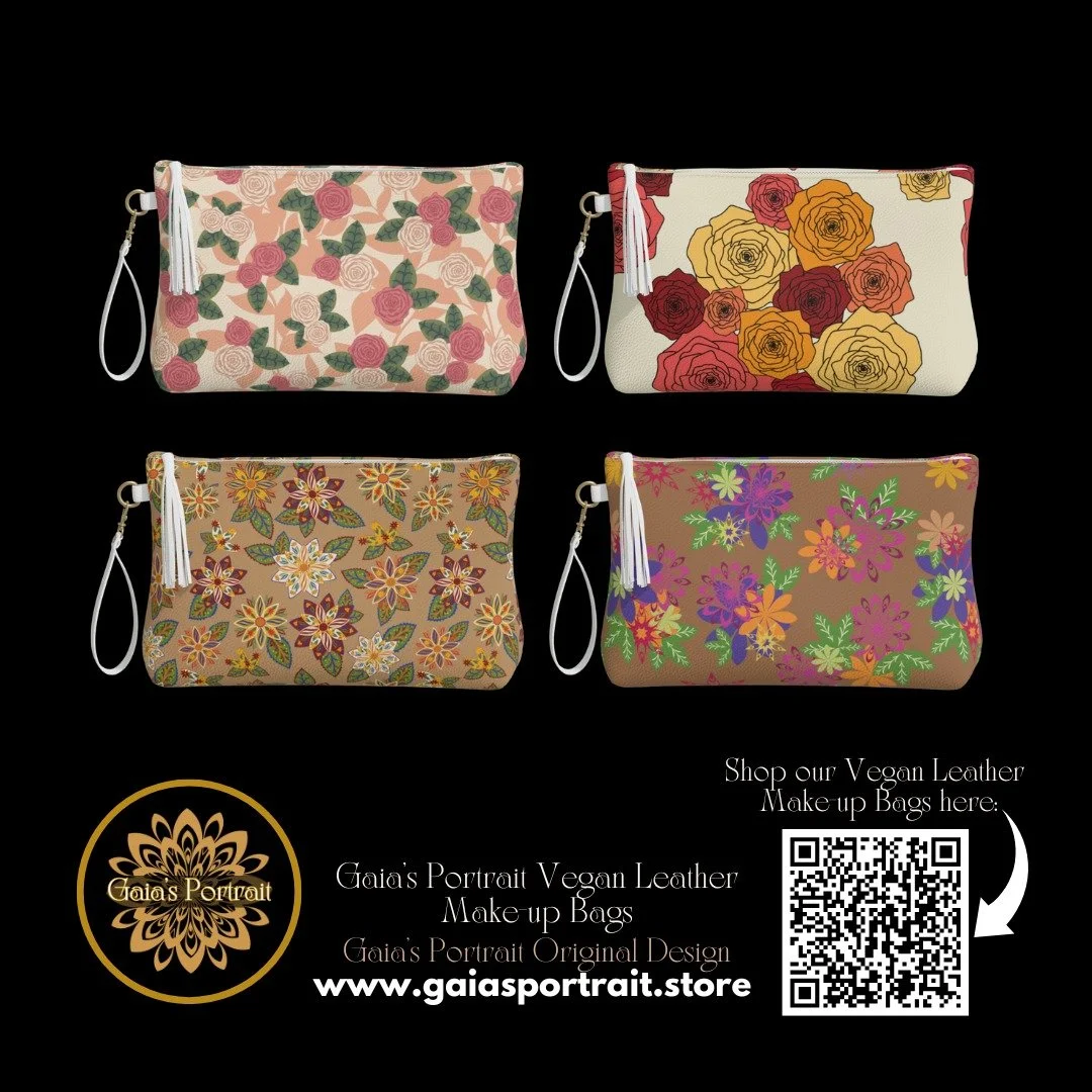 Hello Friends!

I hope your Wednesday is doing well. I guess we are "Summer weather" today! Far different from Sunday's blizzardy weather.

In this beautiful day I want to share to you that a few of Gaia's Portrait's Vegan Leather Make-up B