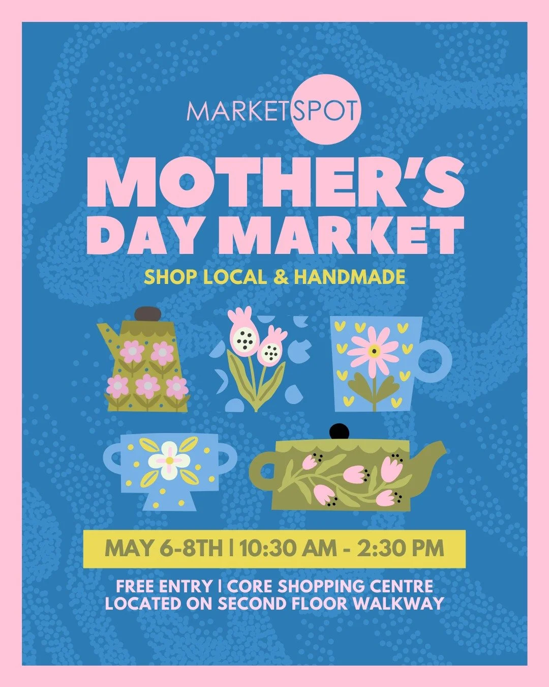 Hello Friends!

If you are looking for unique and beautiful gifts for Mother's Day, come shop with us at Mother's Day Market, at the CORE Shopping Center.

Find Gaia's Portrait on May 6th and 7th (Wednesday and Thursday only. Please see the details b