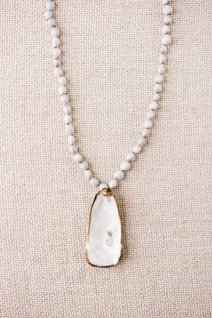 Coastal Calm Oyster Necklace