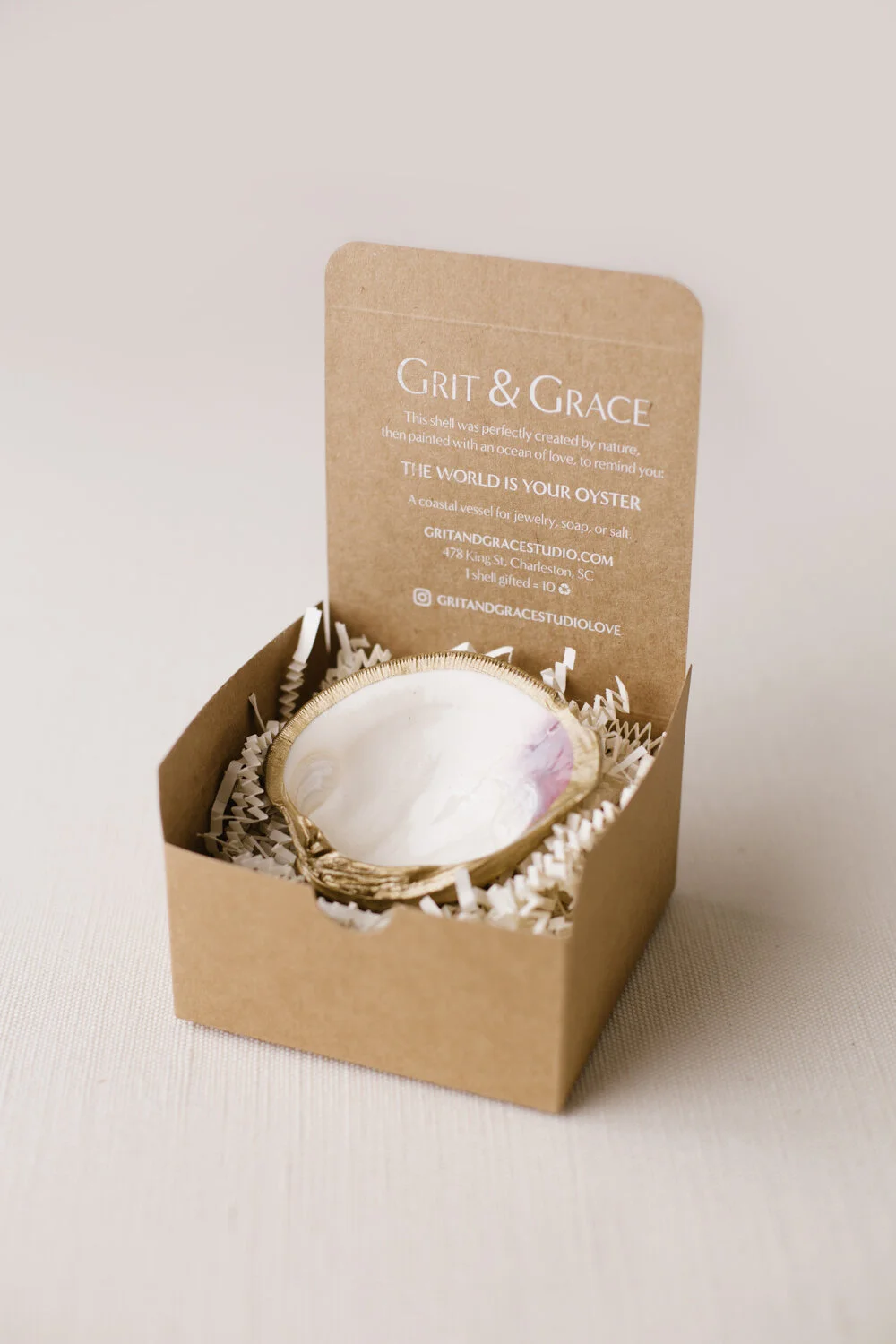 gold jewelry dish by grit and grace
