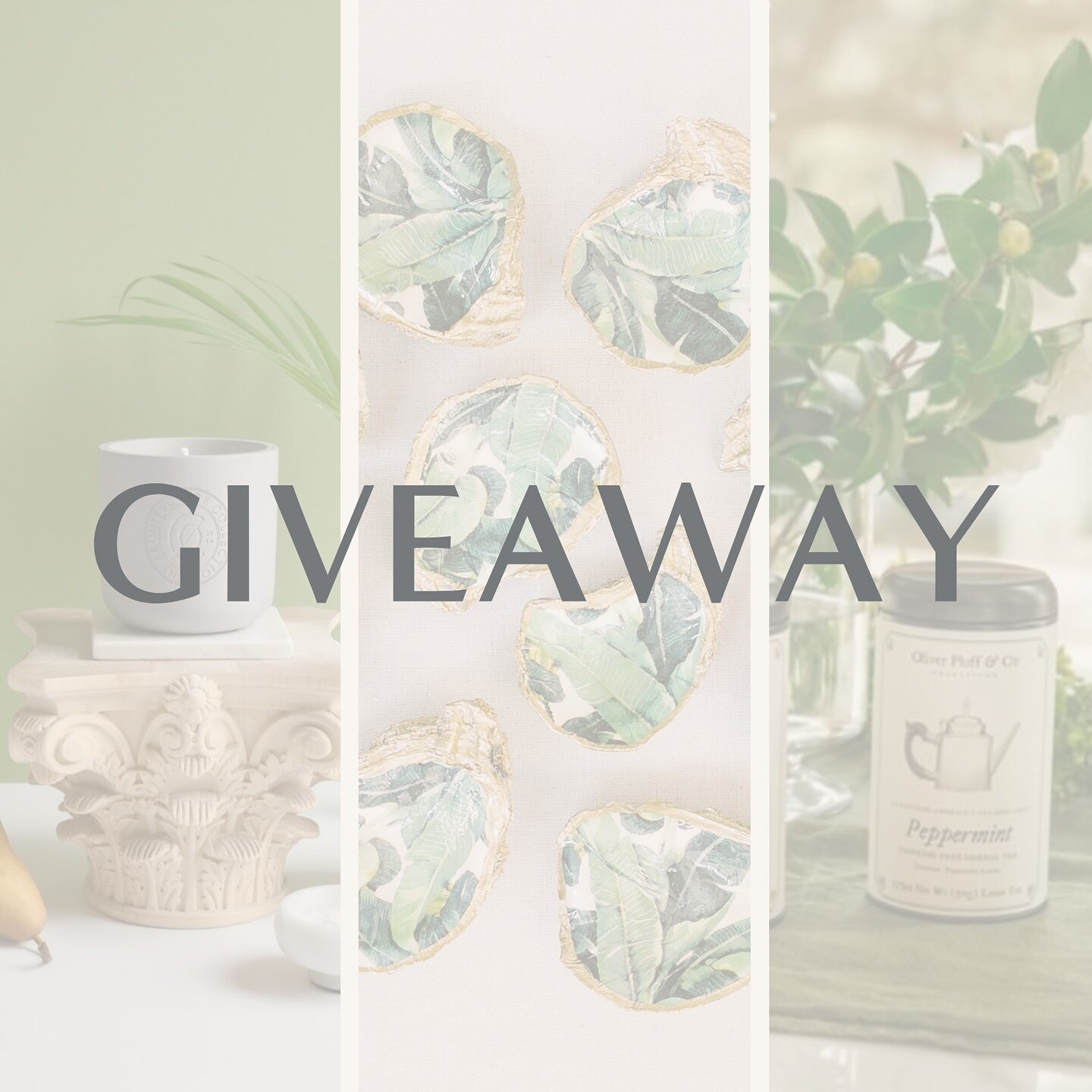 Feeling lucky? 🍀 

Join us for our St. Patrick&rsquo;s Day Giveaway! Get ready to sham-rock your world with some amazing prizes!

WHAT YOU WILL WIN

🦪 A @gritandgracestudiolove Banana Leaf Gilded Oyster Dish
🫖 Sun Tea Trio &amp; jar of Colonial Ho