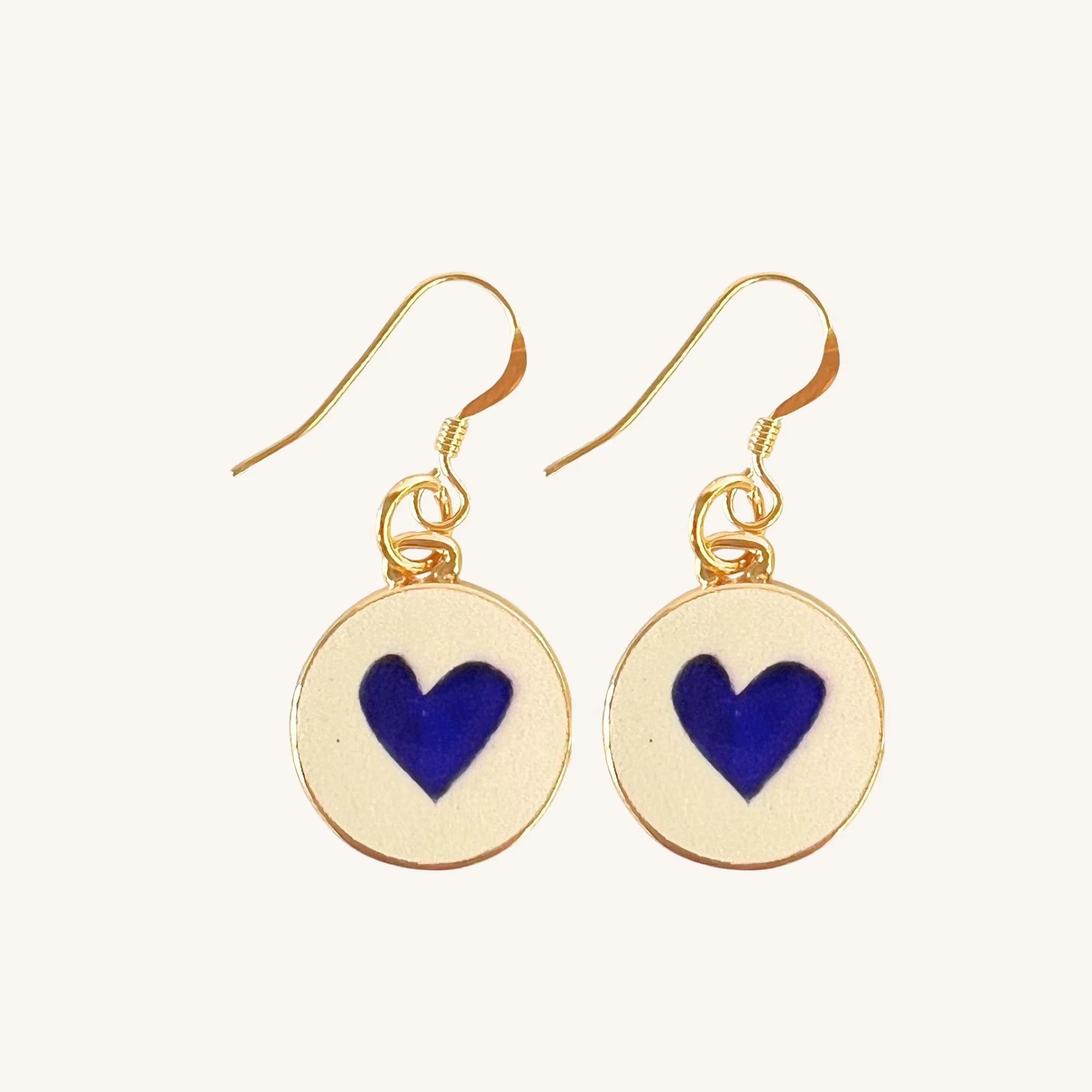 Azure Heart Earrings